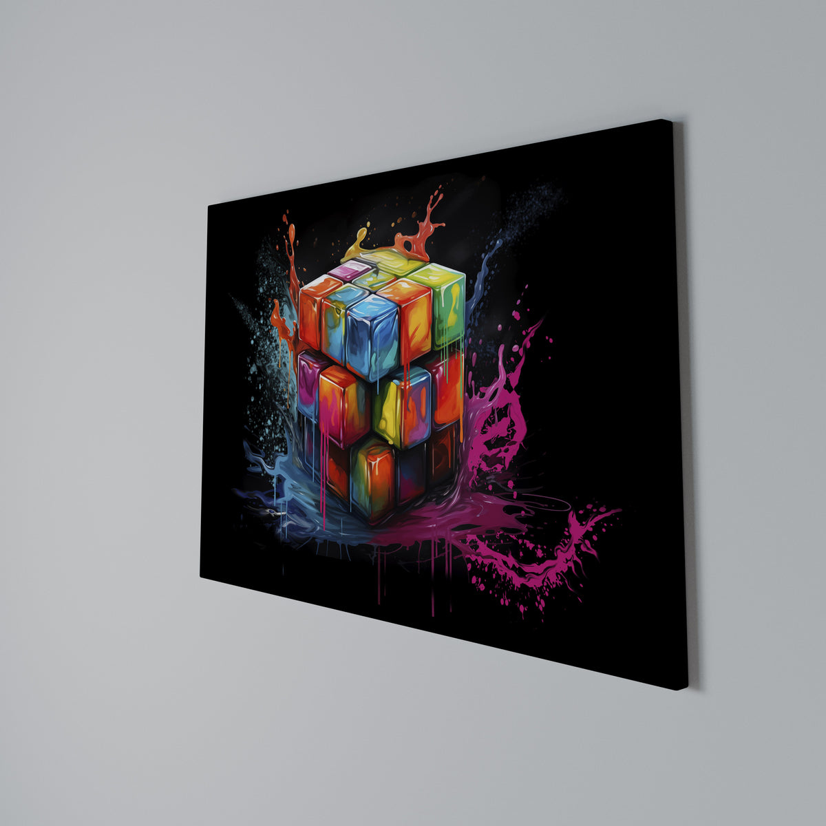 CUBE FUSION Horizontal Canvas Print