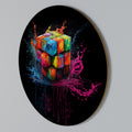 CUBE FUSION Round Wall Art