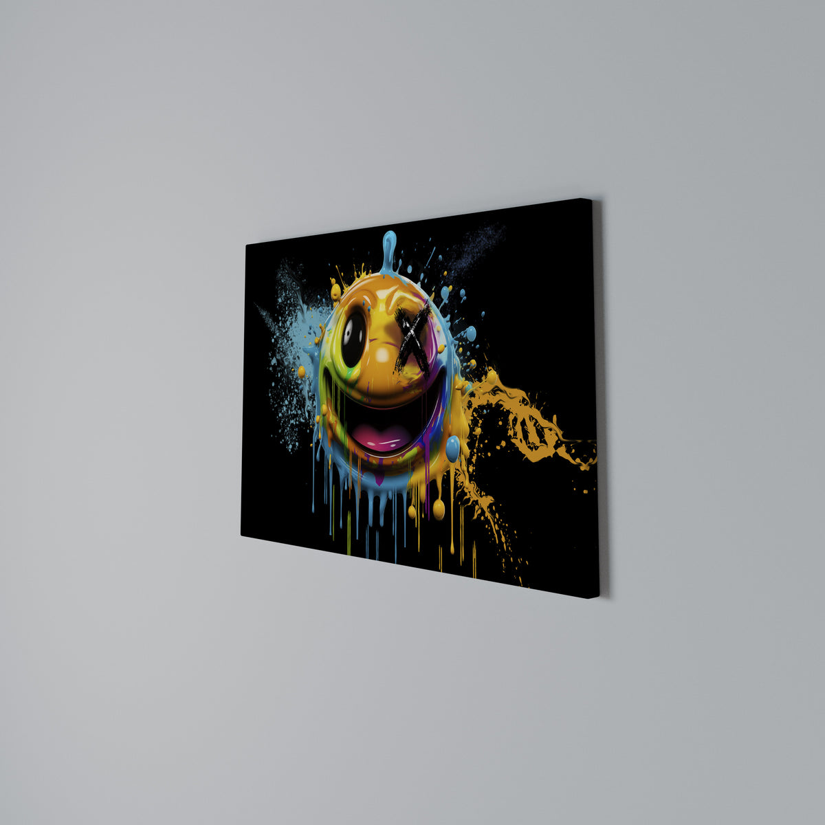 TRIPPY HAPPINESS Horizontal Canvas Print