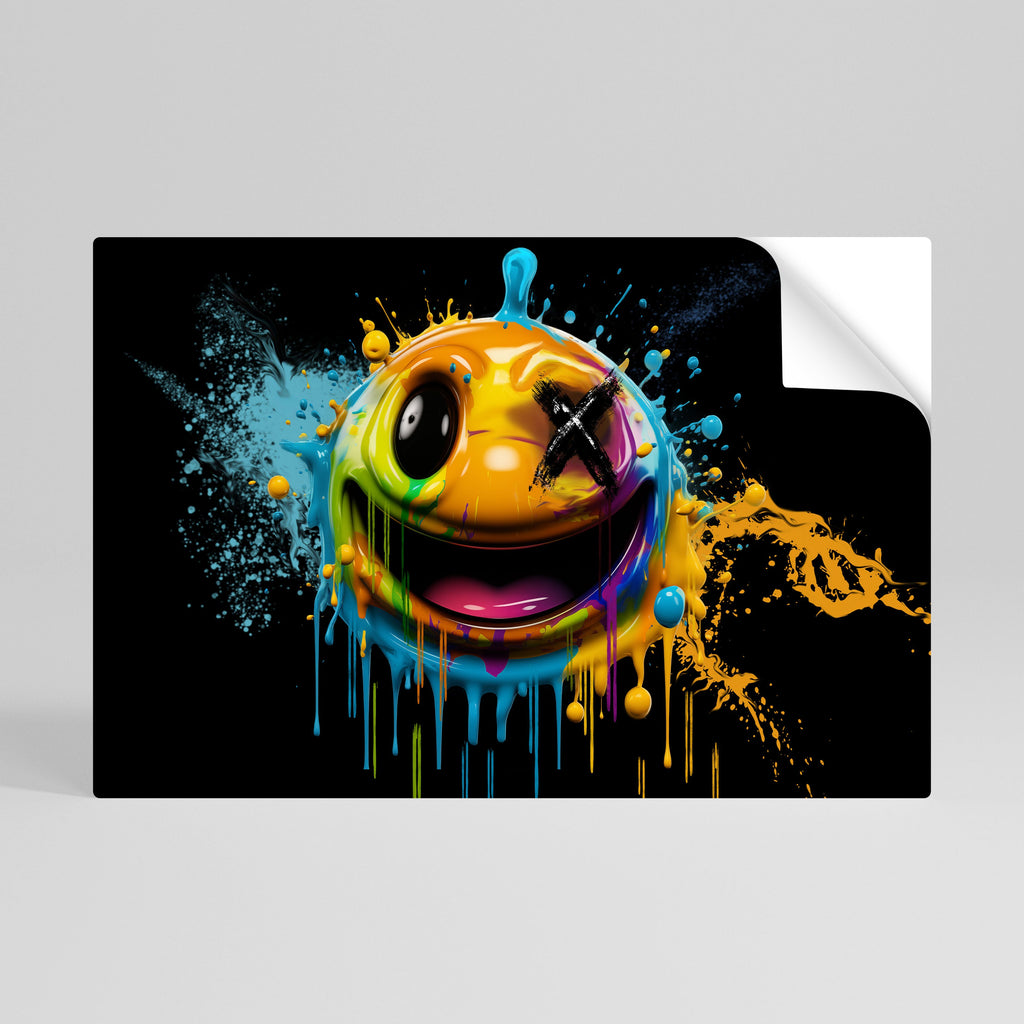 Affiche horizontale autocollante « TRIPPY HAPPINESS »