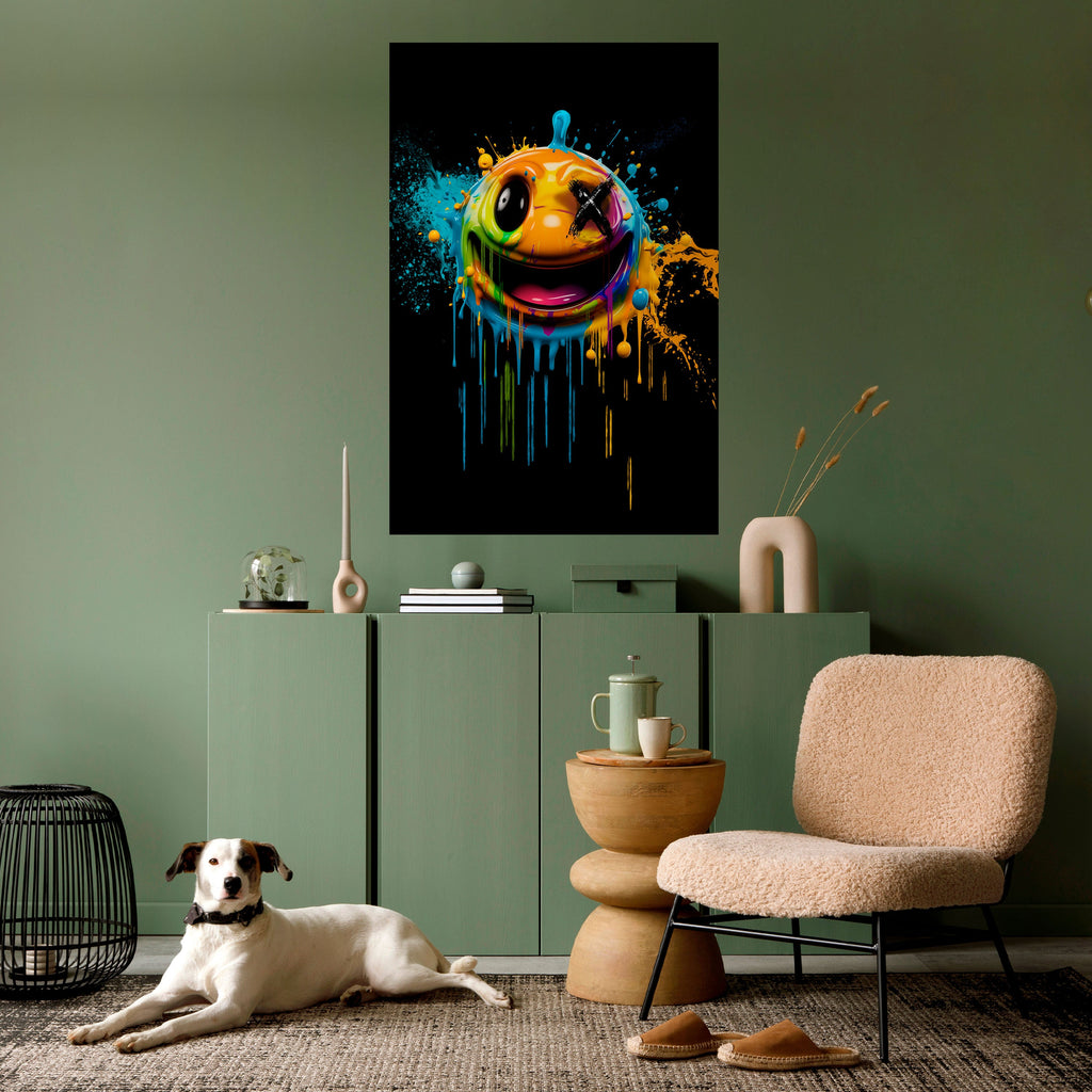 Affiche verticale autocollante « TRIPPY HAPPINESS »