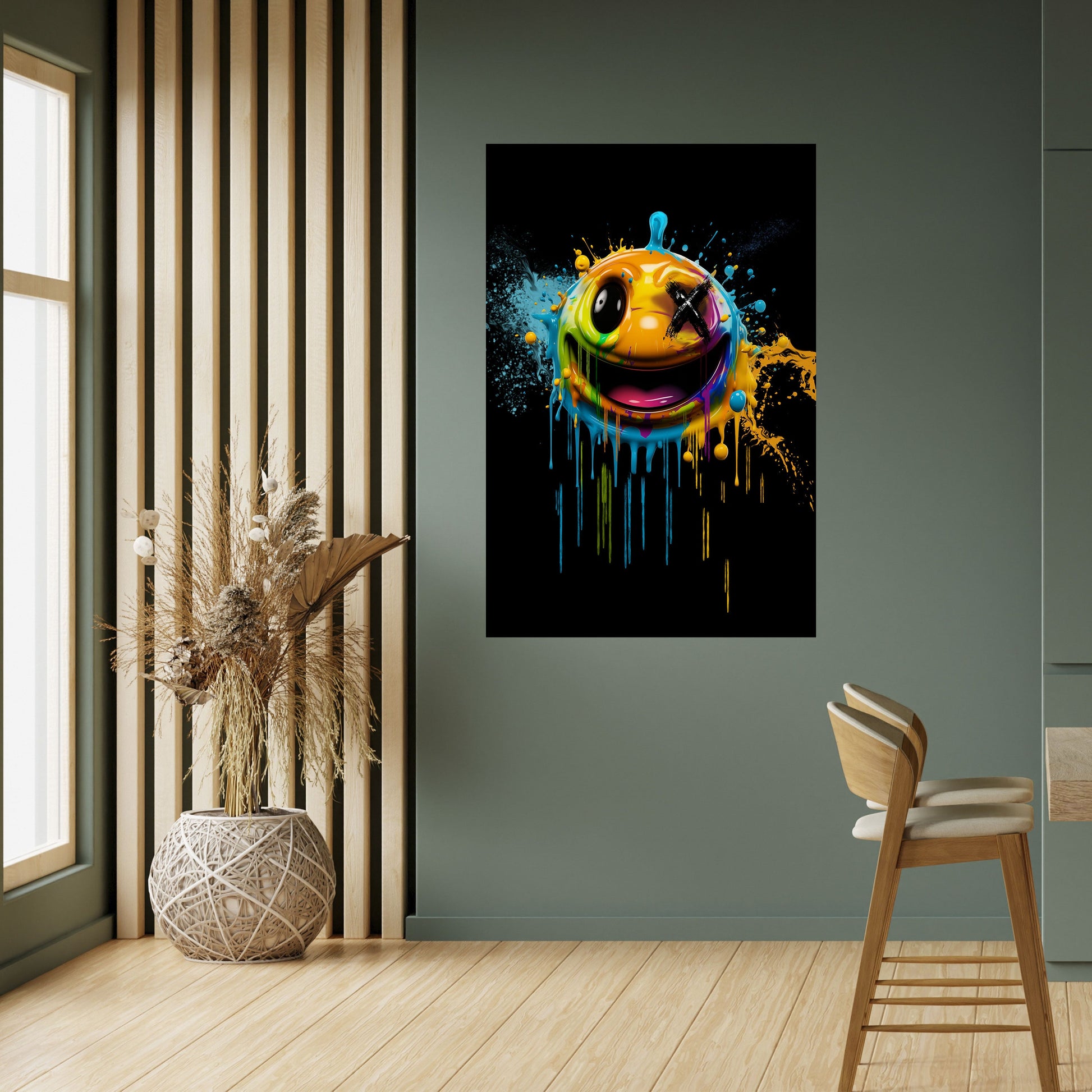 Affiche verticale autocollante « TRIPPY HAPPINESS »