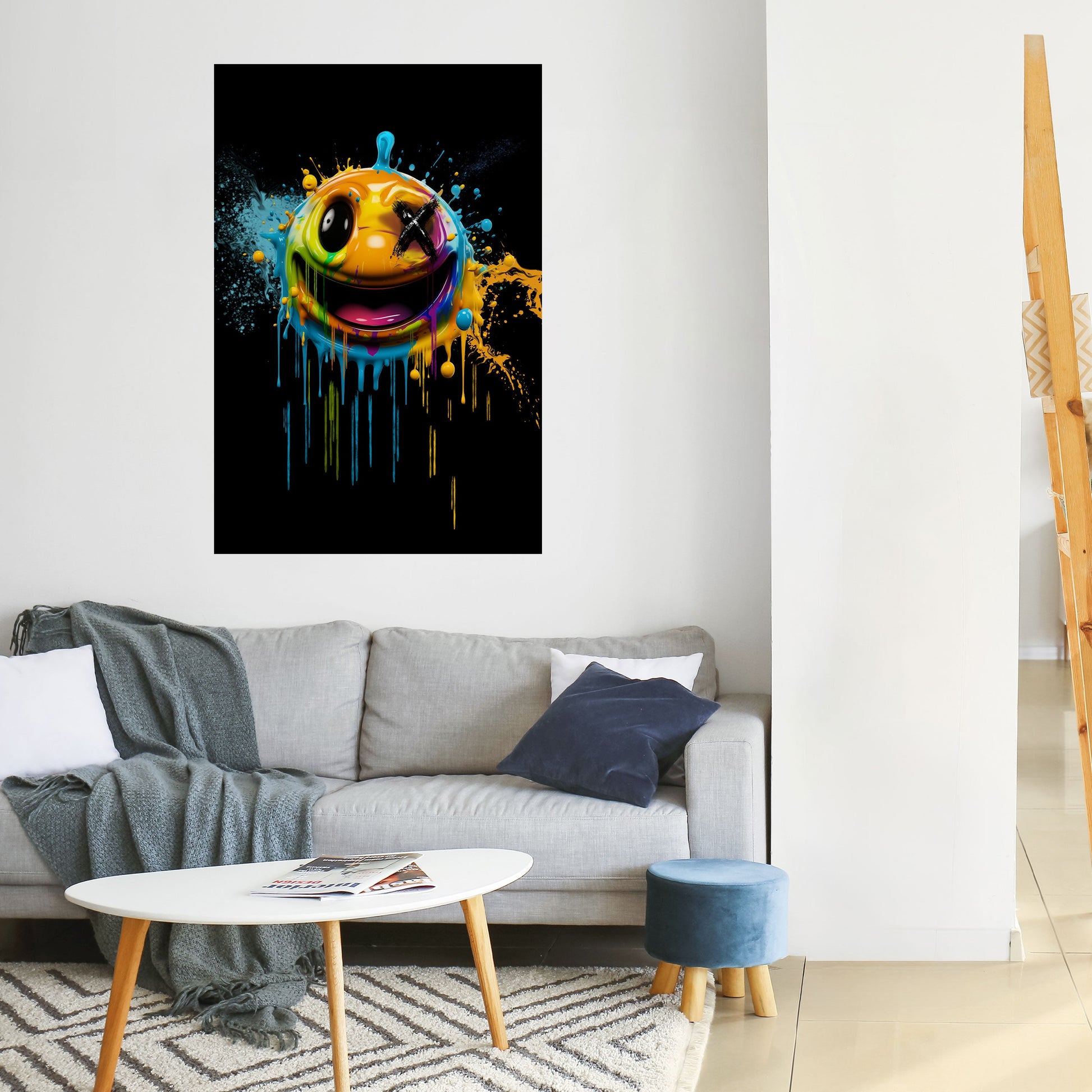 Affiche verticale autocollante « TRIPPY HAPPINESS »