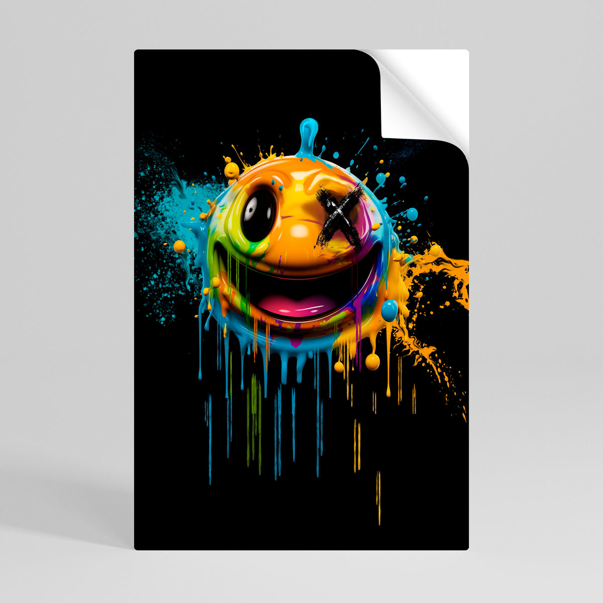 Affiche verticale autocollante « TRIPPY HAPPINESS »