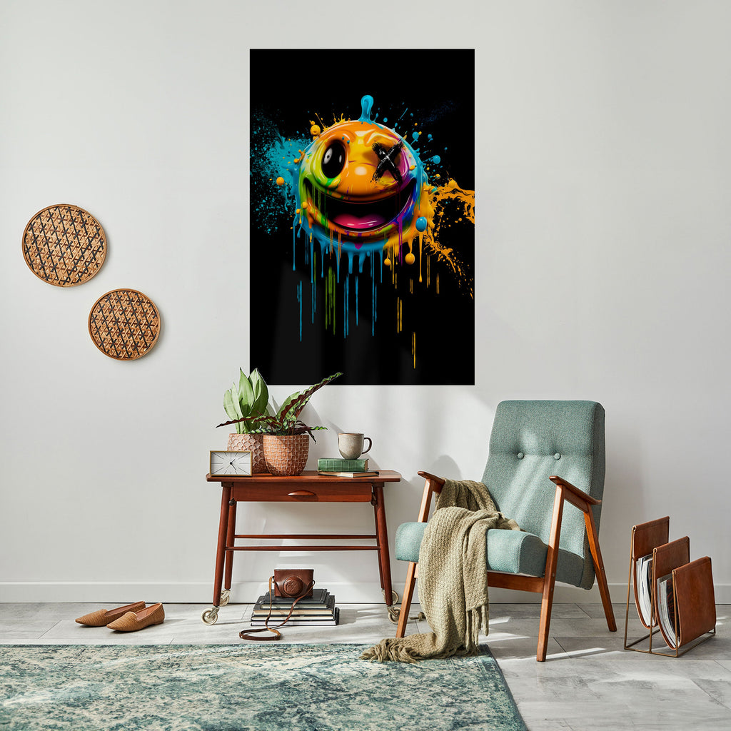 Affiche verticale autocollante « TRIPPY HAPPINESS »