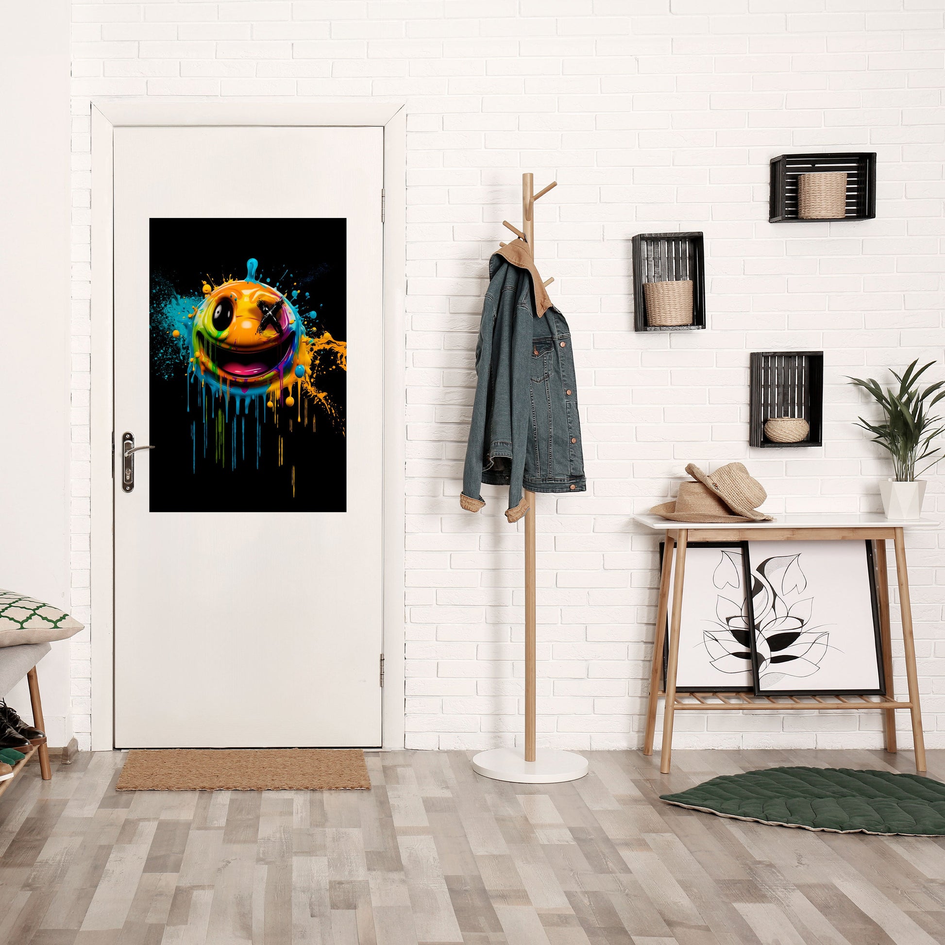 Affiche verticale autocollante « TRIPPY HAPPINESS »