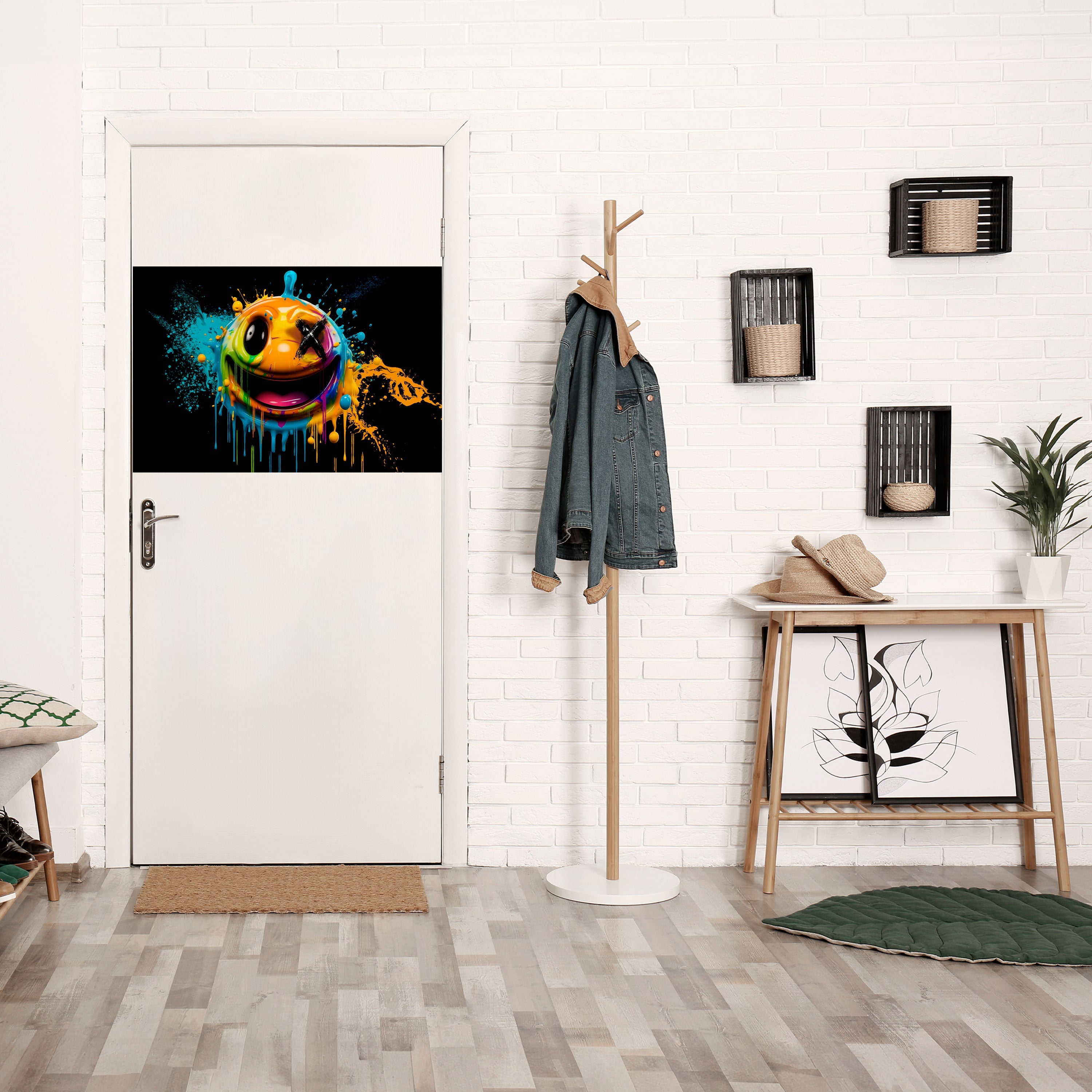 Affiche horizontale autocollante « TRIPPY HAPPINESS »