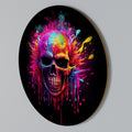 SKULL QUEST Round Wall Art