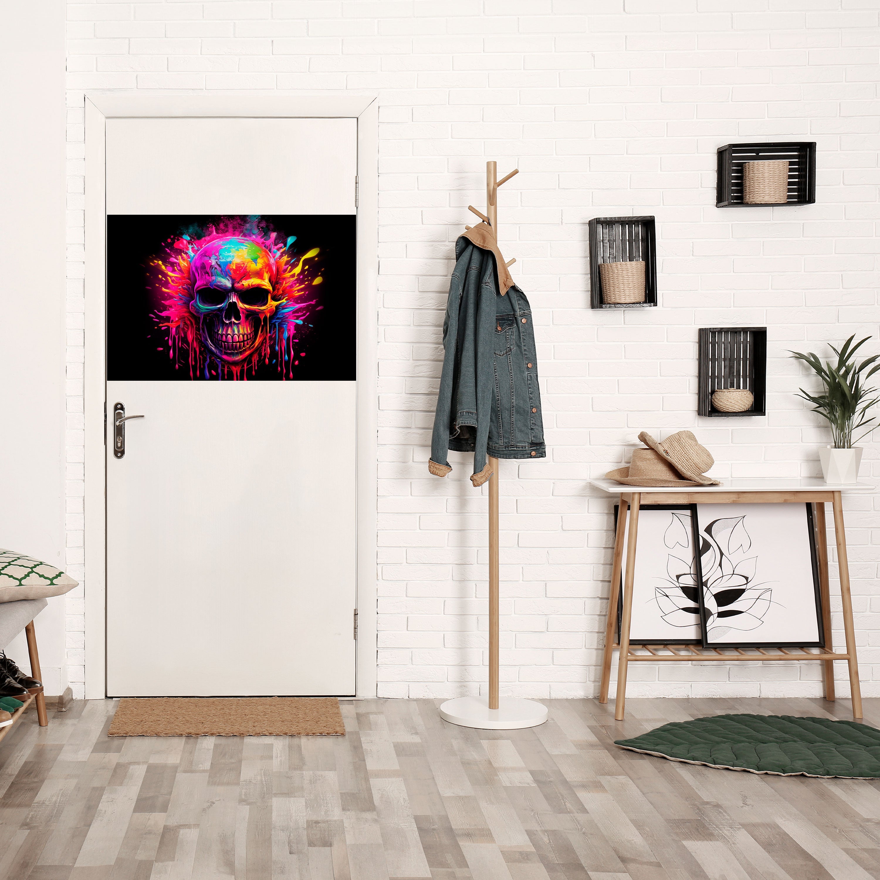 Affiche horizontale autocollante SKULL QUEST