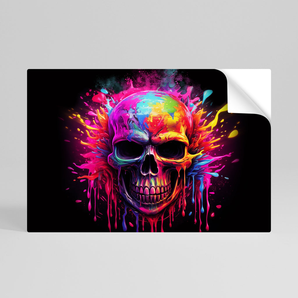 Affiche horizontale autocollante SKULL QUEST