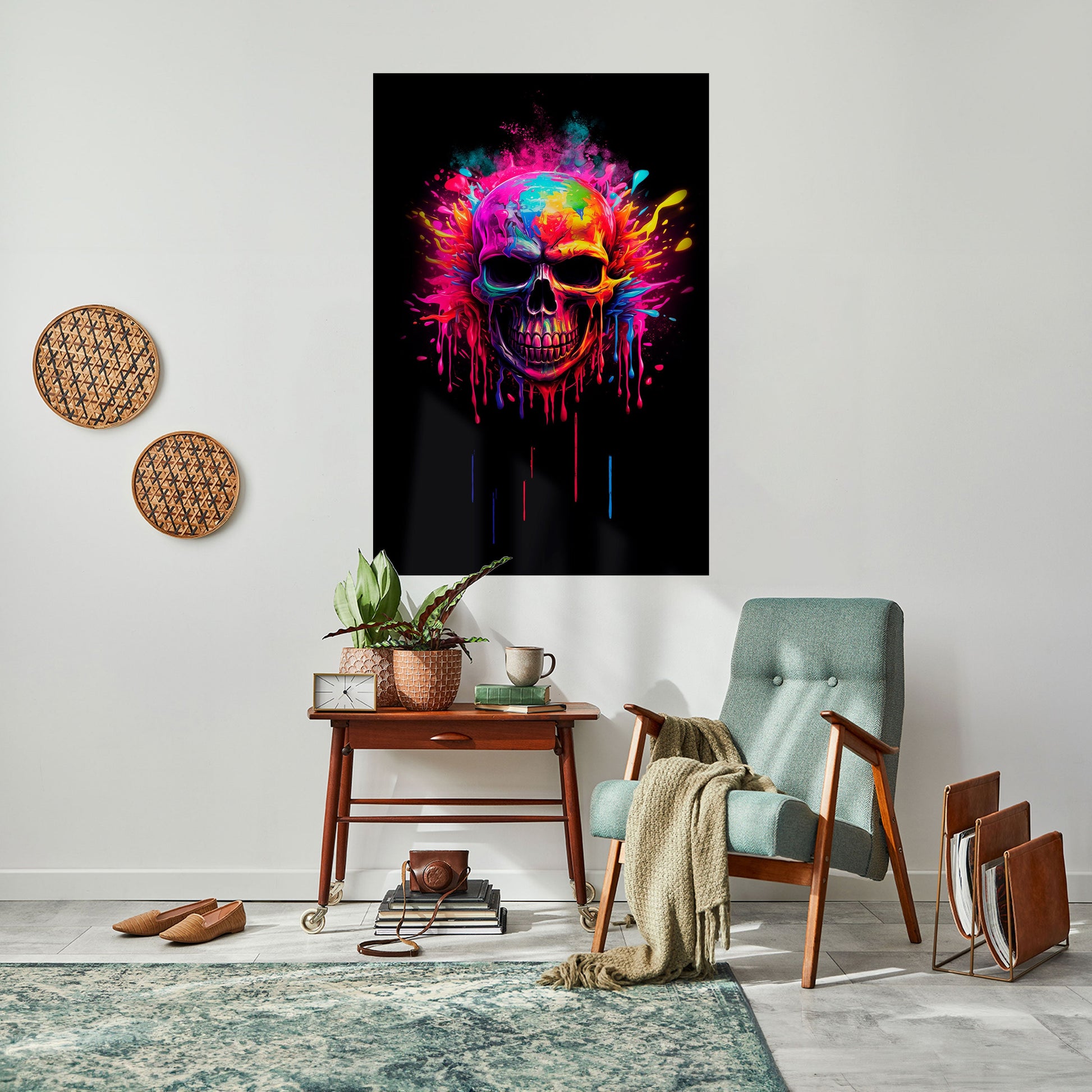 Affiche verticale autocollante SKULL QUEST