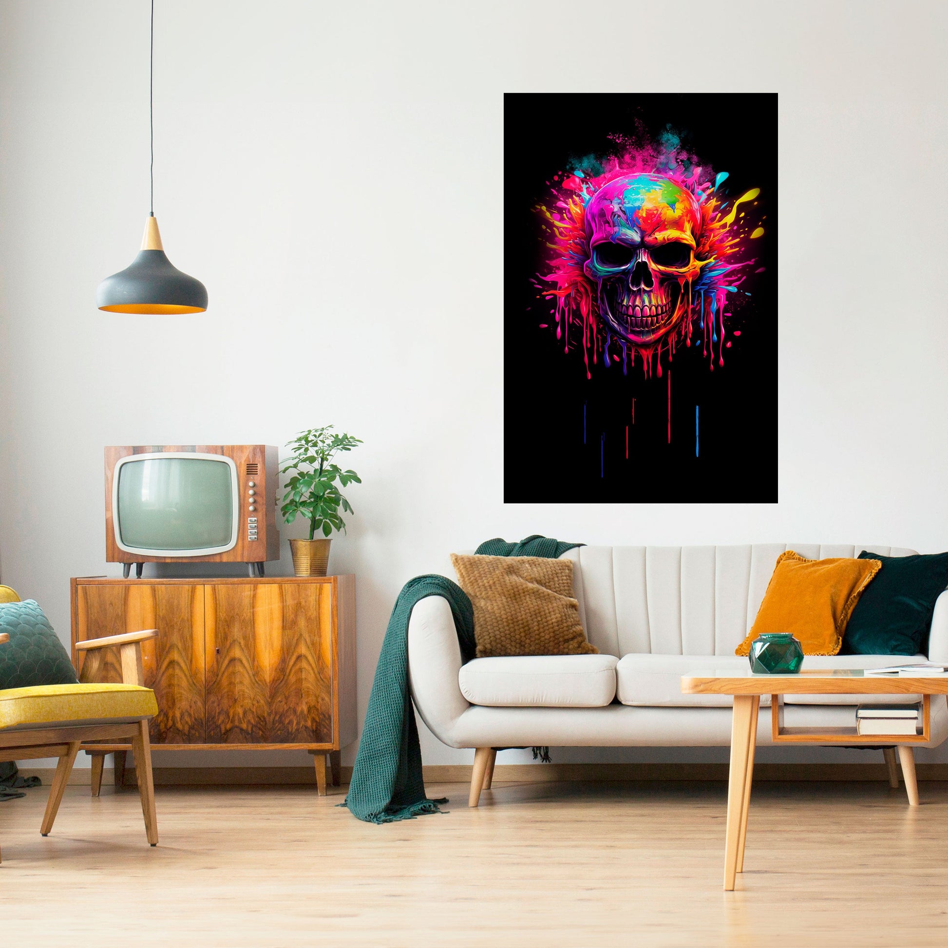 Affiche verticale autocollante SKULL QUEST