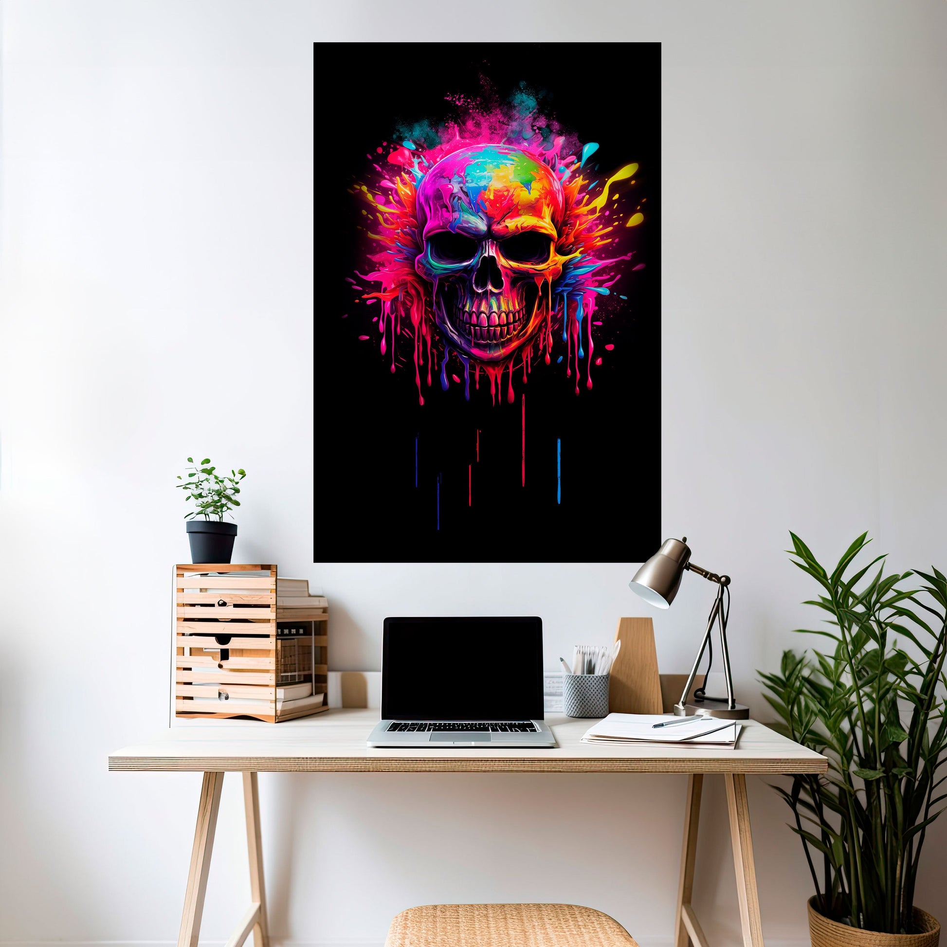 Affiche verticale autocollante SKULL QUEST