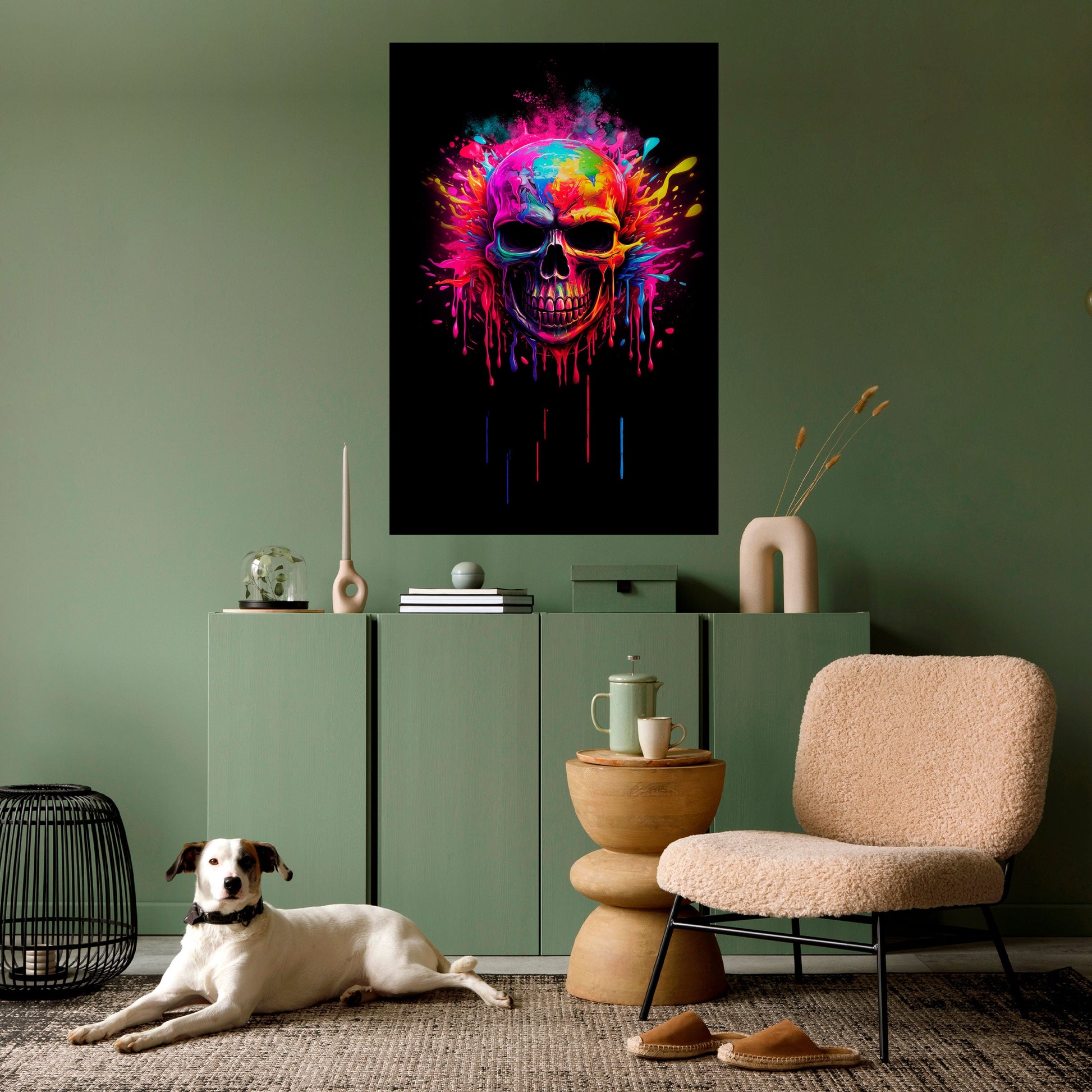 Affiche verticale autocollante SKULL QUEST