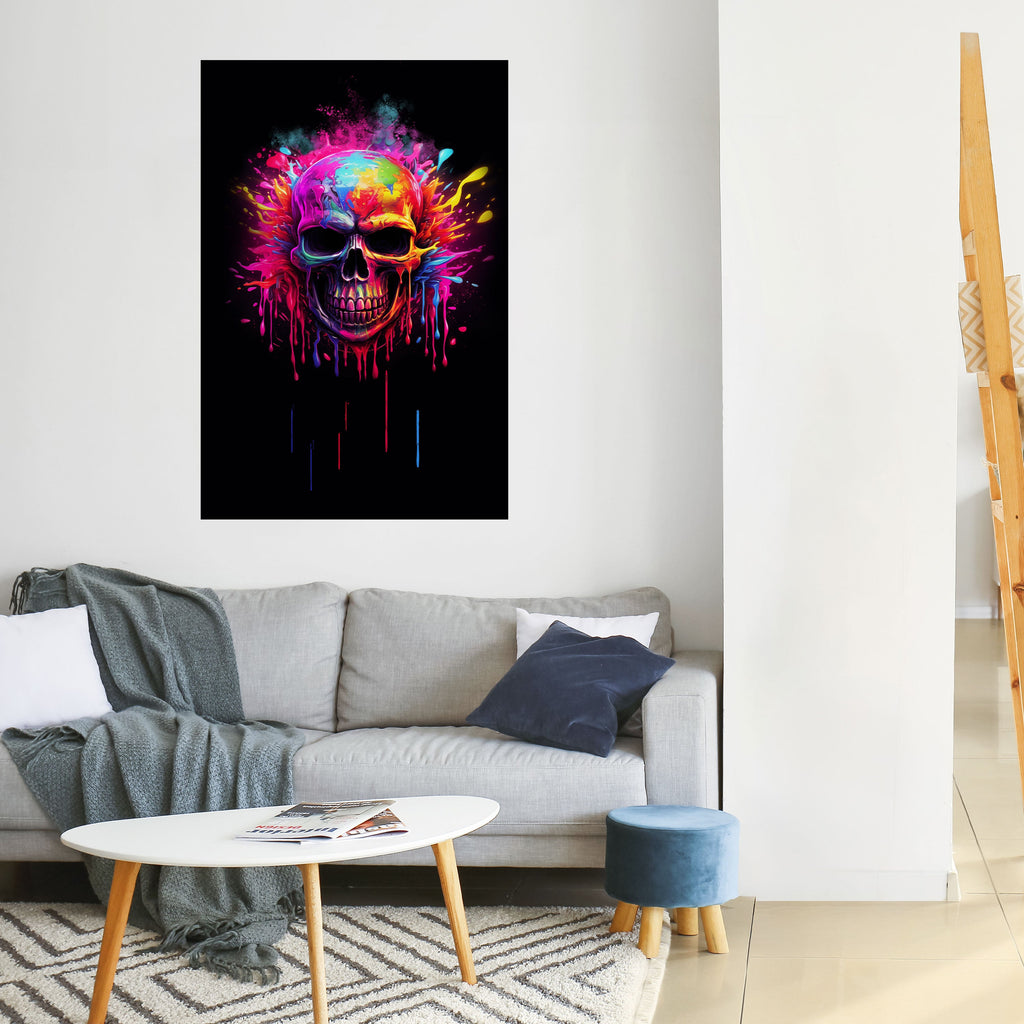 Affiche verticale autocollante SKULL QUEST