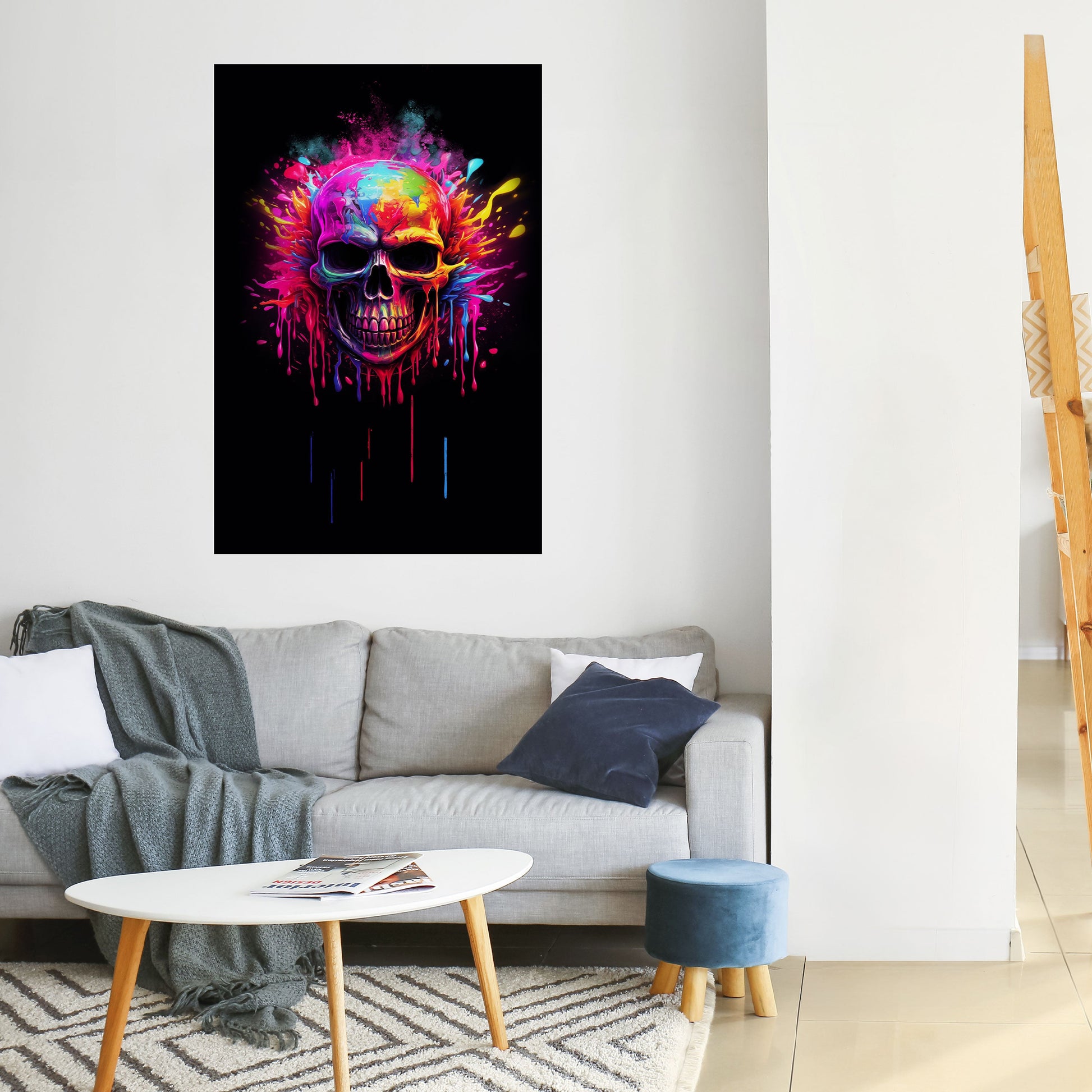 Affiche verticale autocollante SKULL QUEST