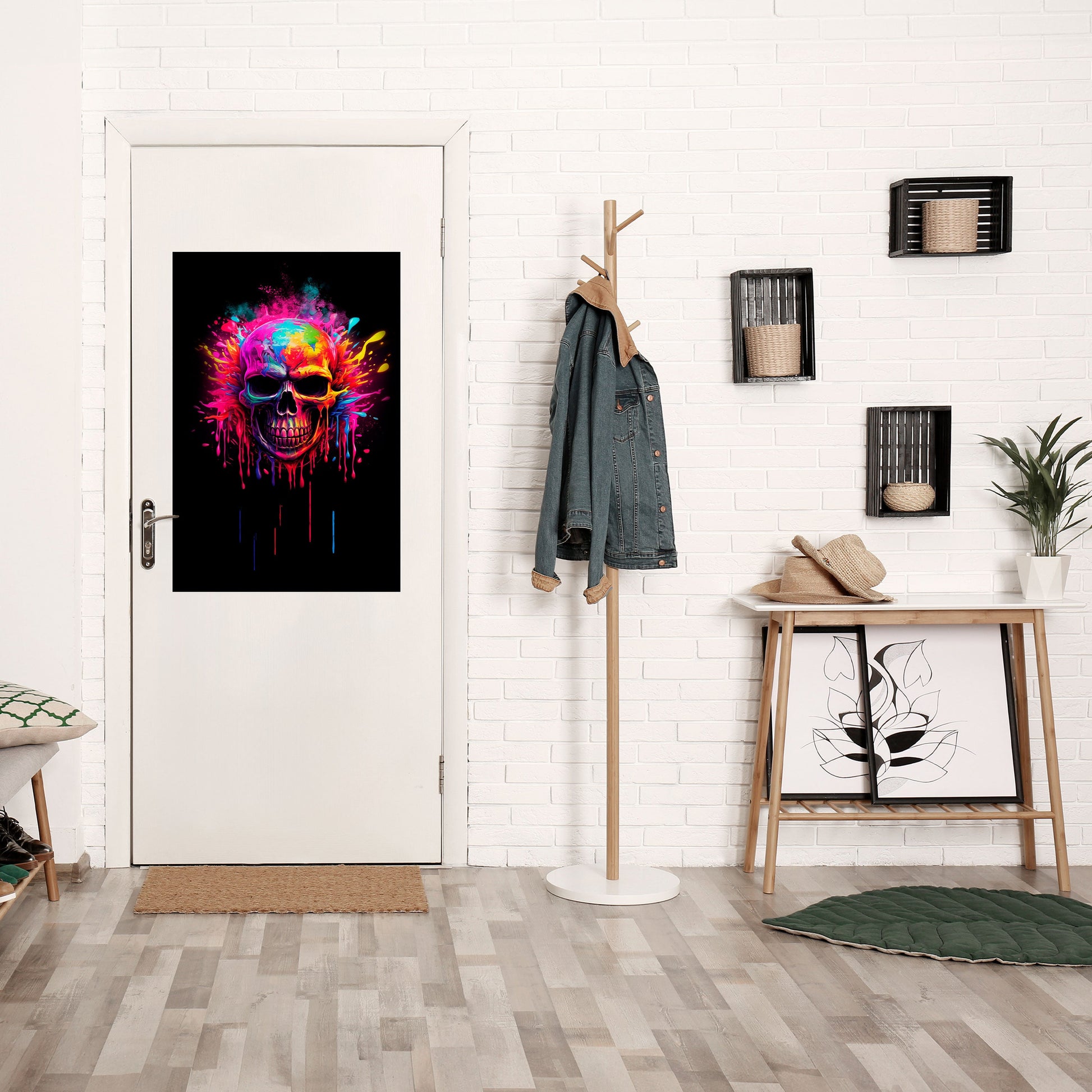 Affiche verticale autocollante SKULL QUEST