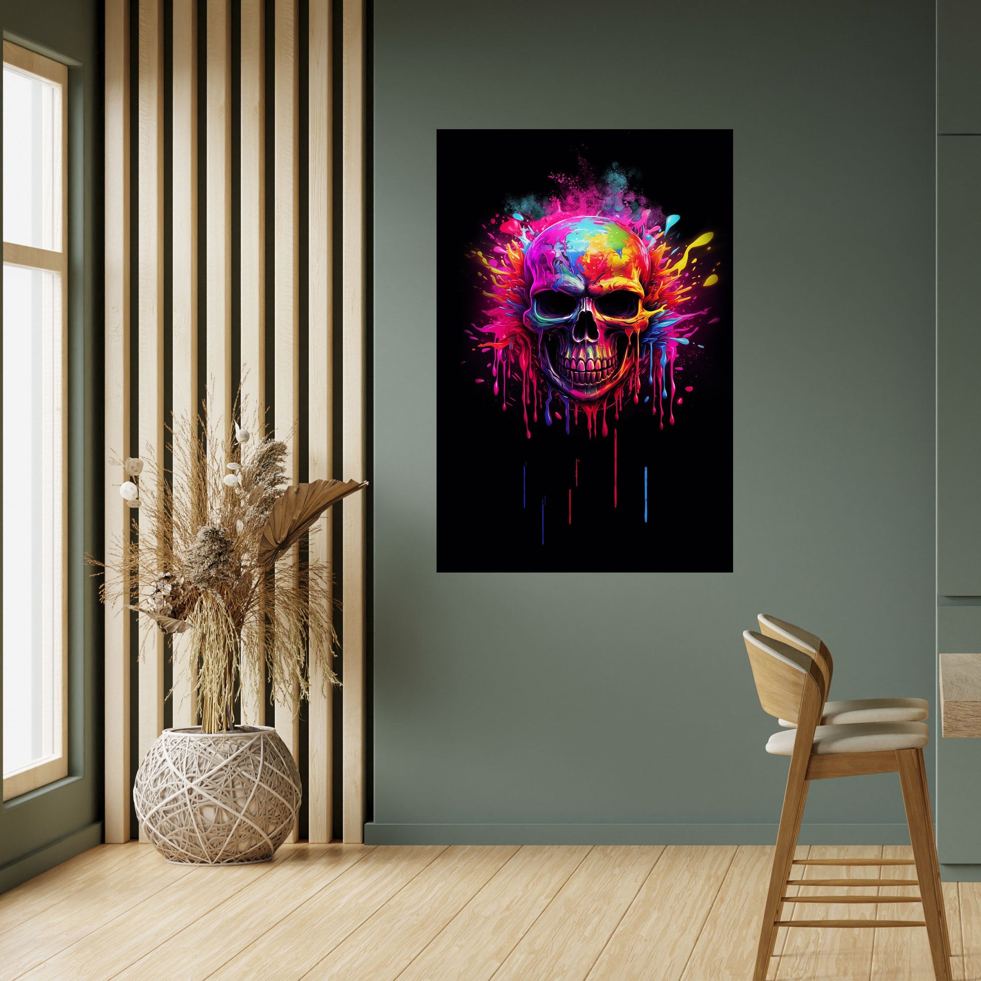 Affiche verticale autocollante SKULL QUEST