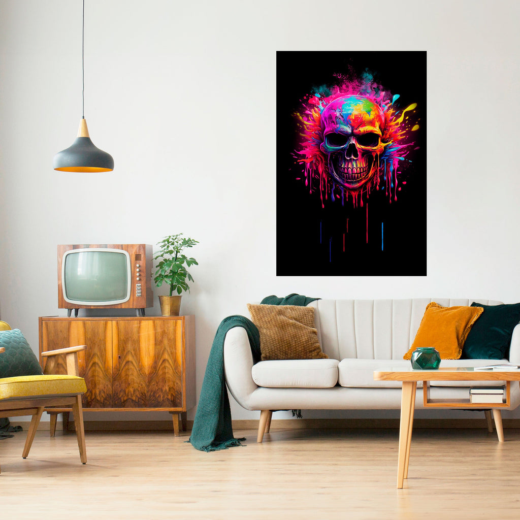 Affiche verticale autocollante SKULL QUEST