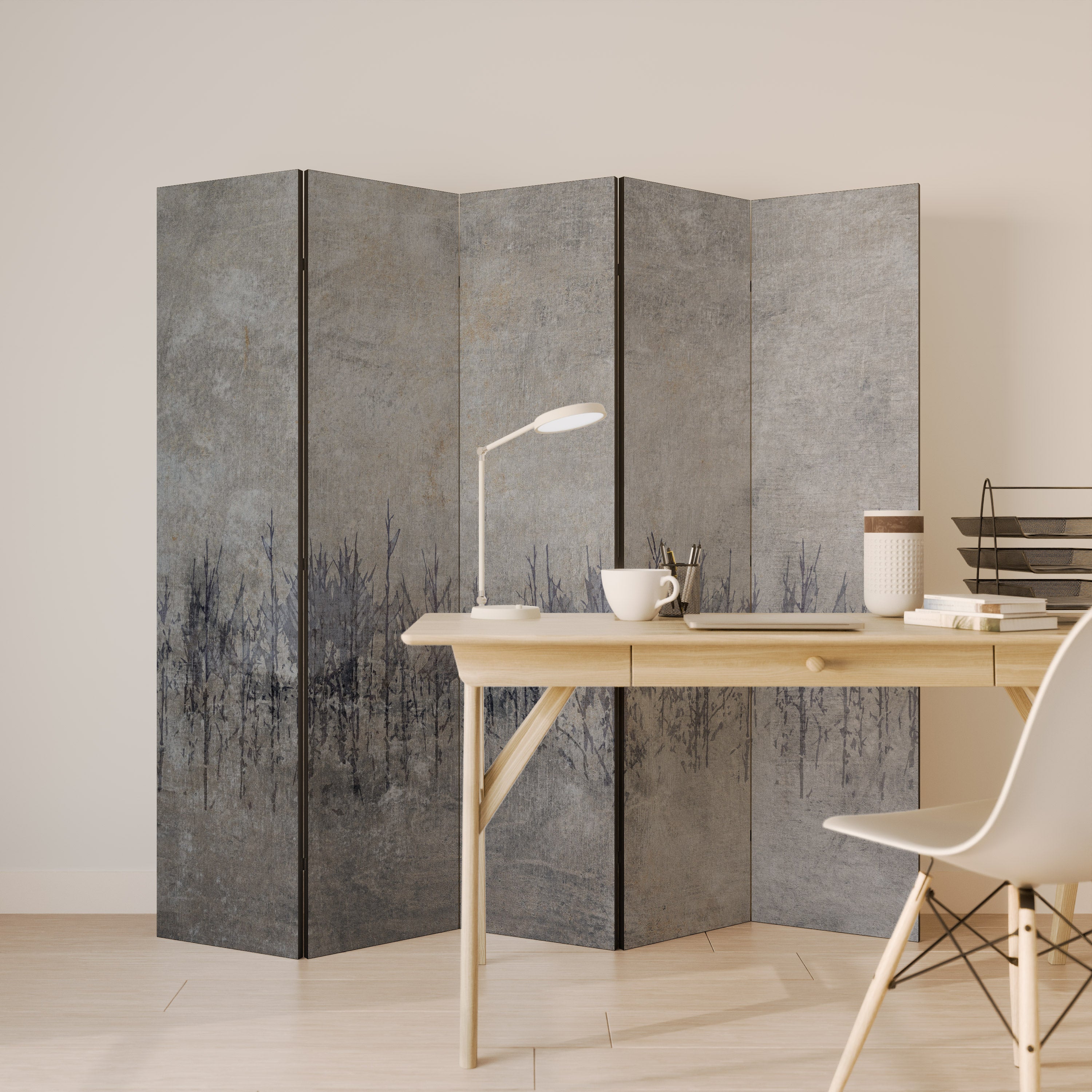 GHOSTS OF NATURE 5-Panel Room Divider