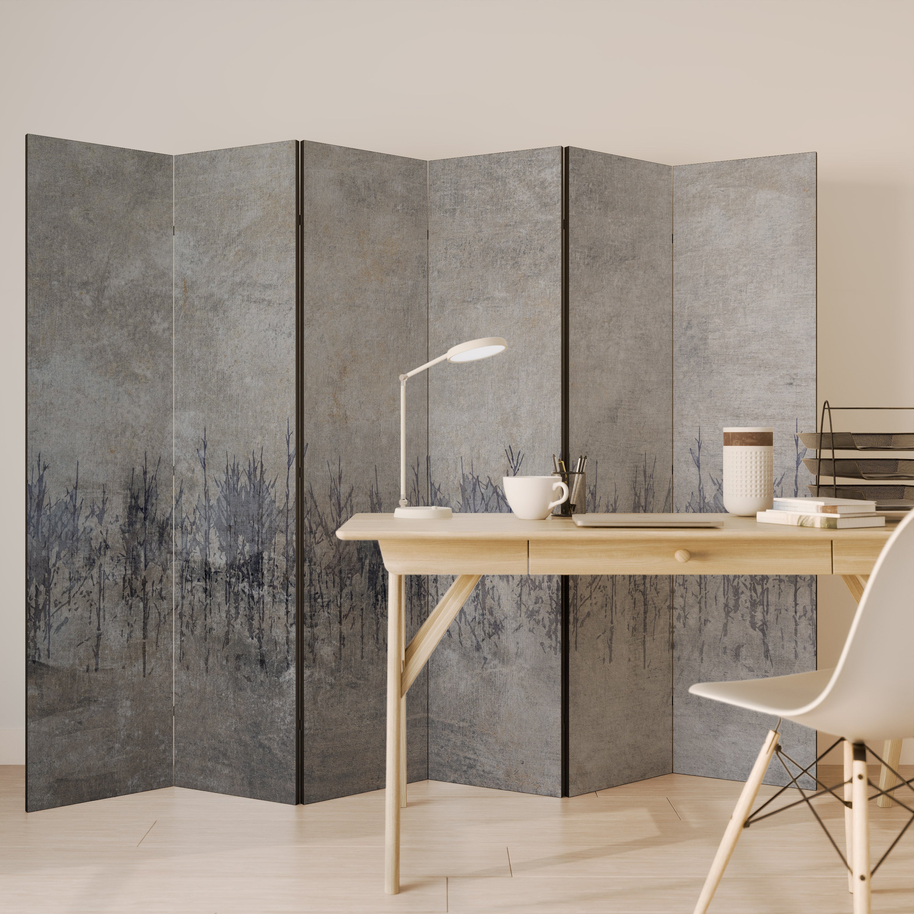 GHOSTS OF NATURE Decorative 6-Panel Room Divider