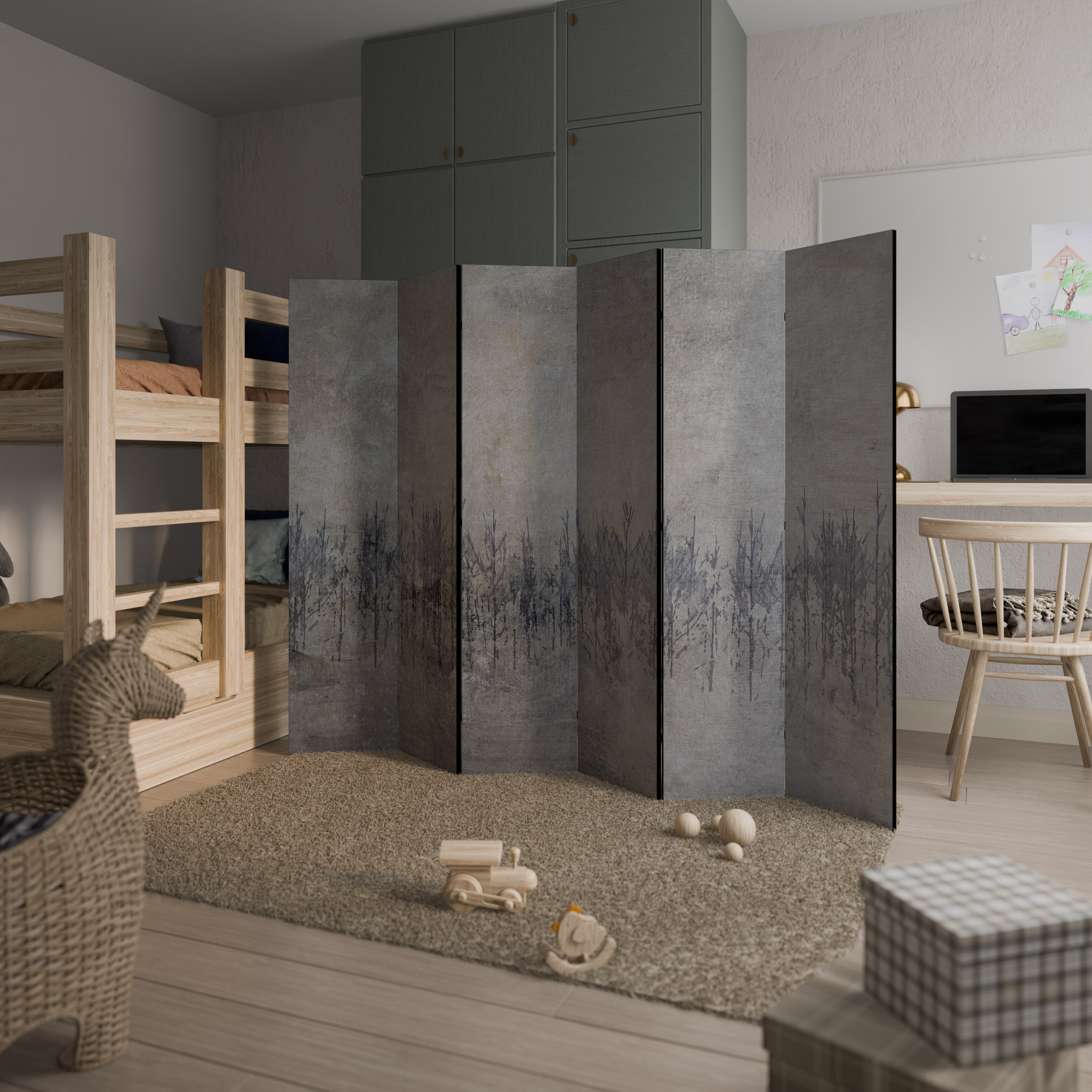 GHOSTS OF NATURE 6-Panel Room Divider