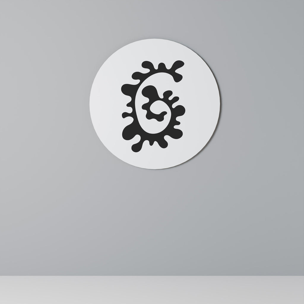 LE MÉLANGE D'HIER Art mural rond