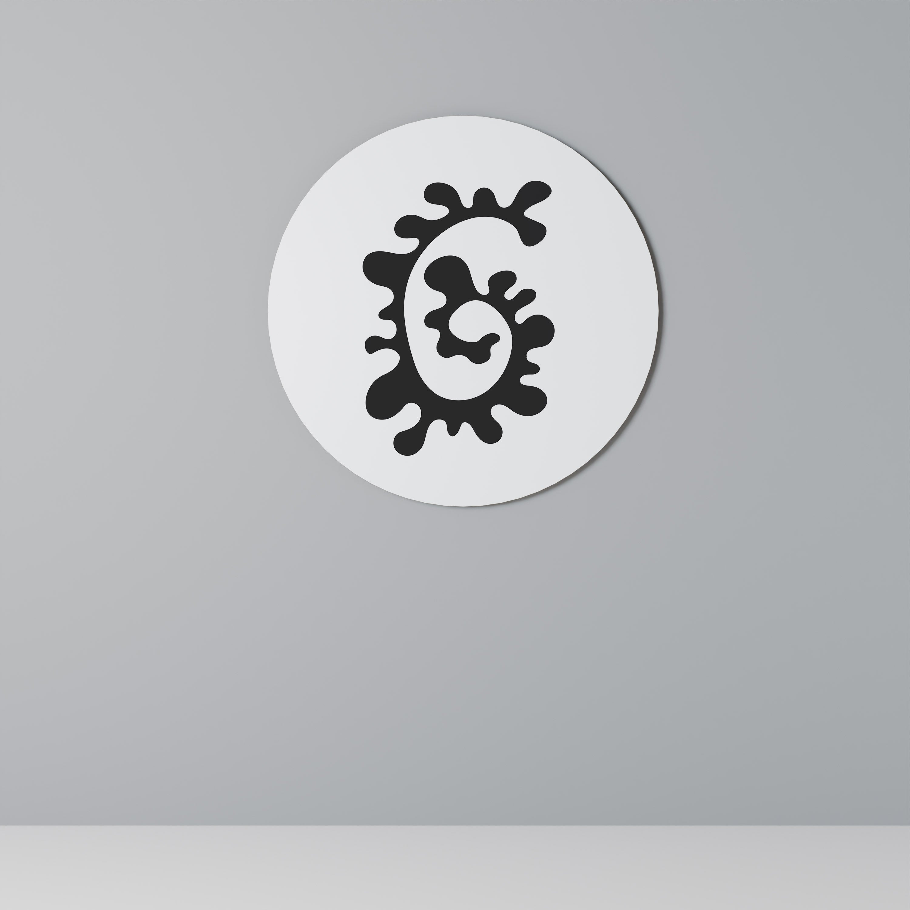 LE MÉLANGE D'HIER Art mural rond