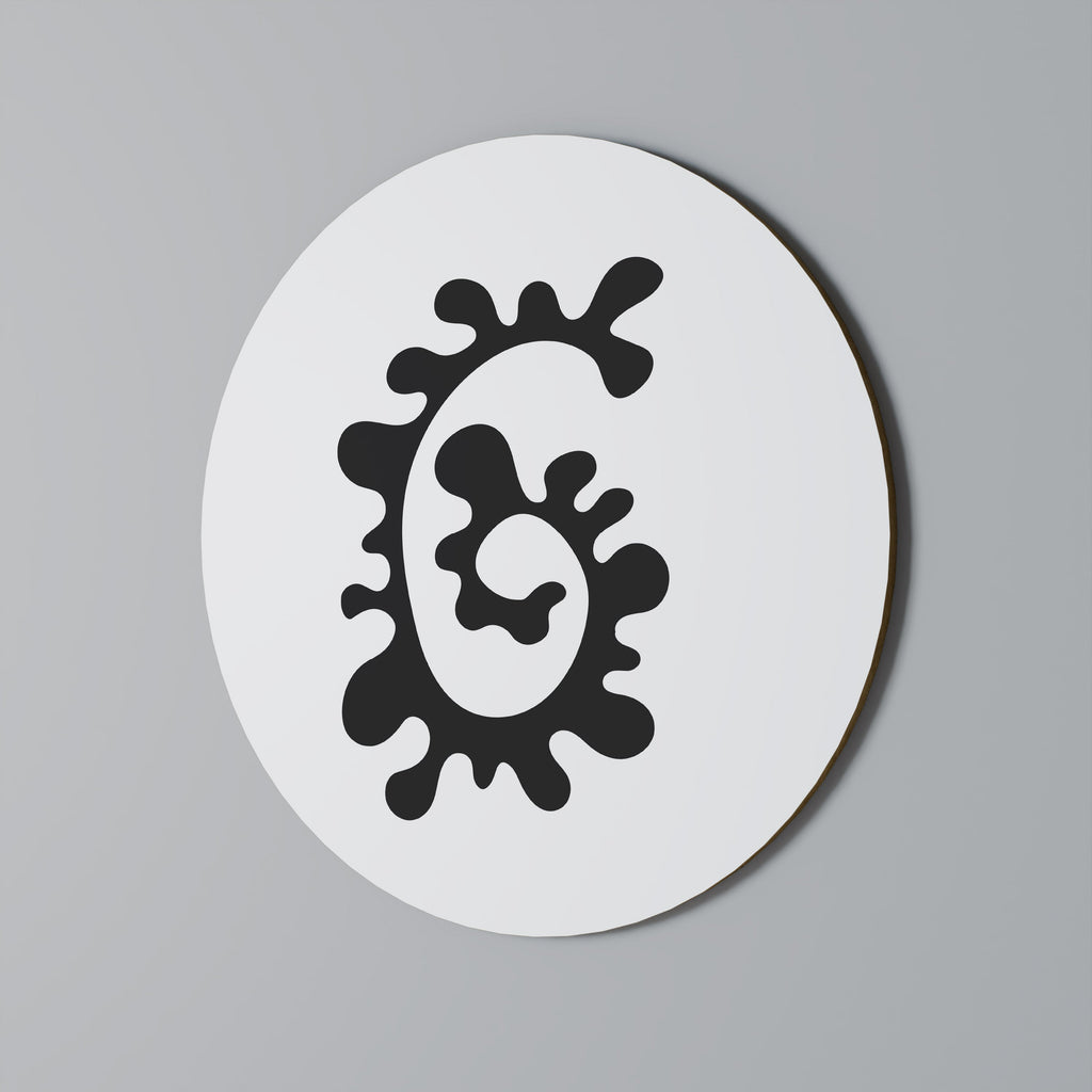 LE MÉLANGE D'HIER Art mural rond