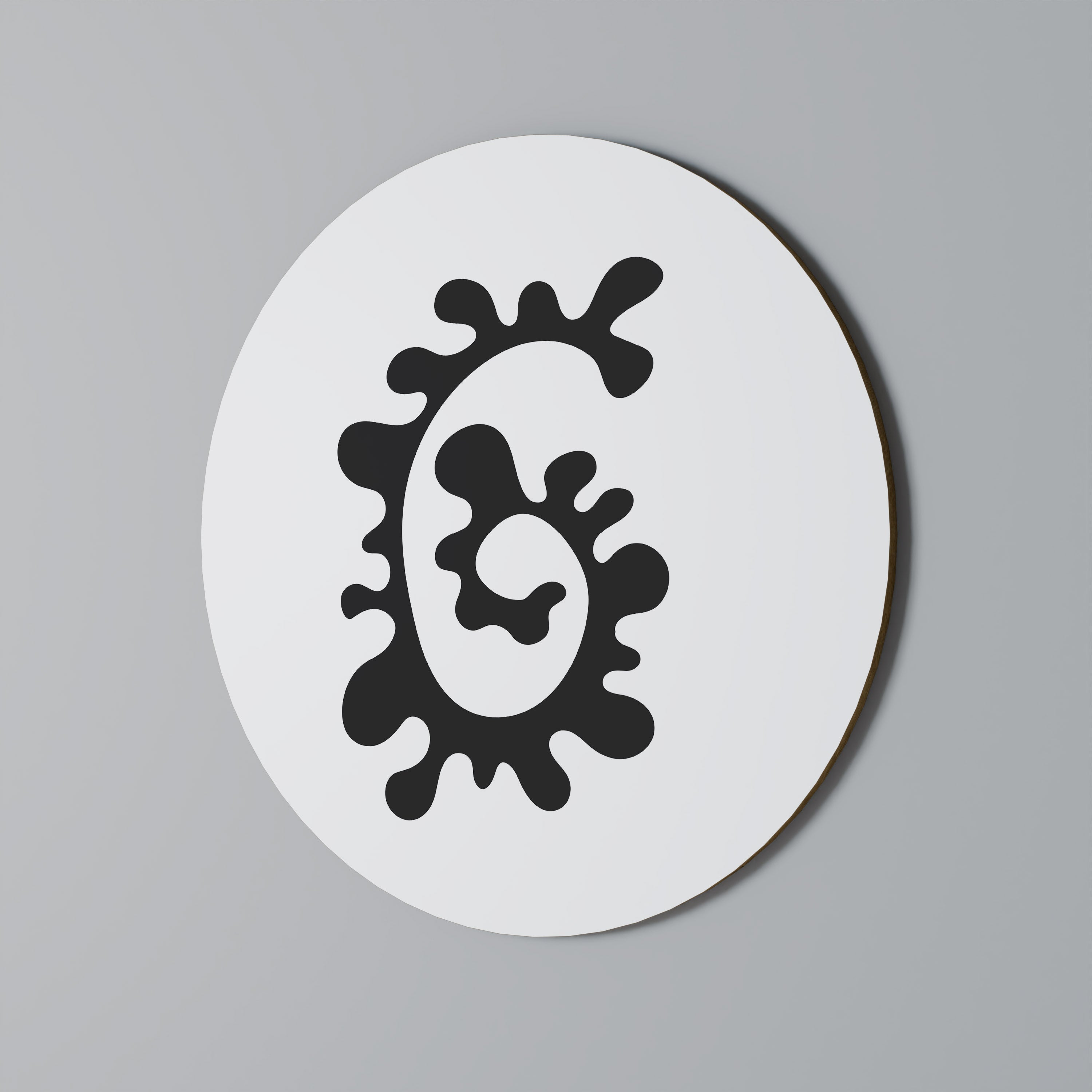 LE MÉLANGE D'HIER Art mural rond