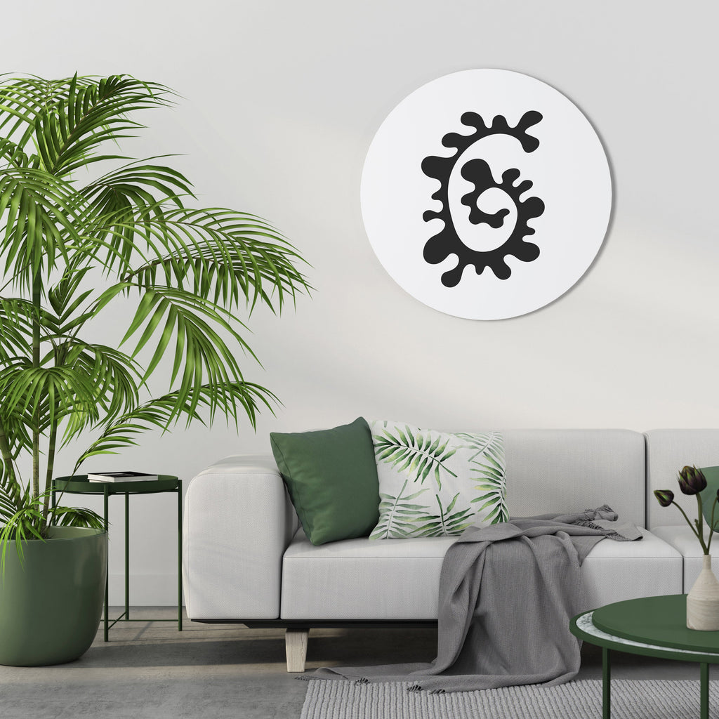 LE MÉLANGE D'HIER Art mural rond