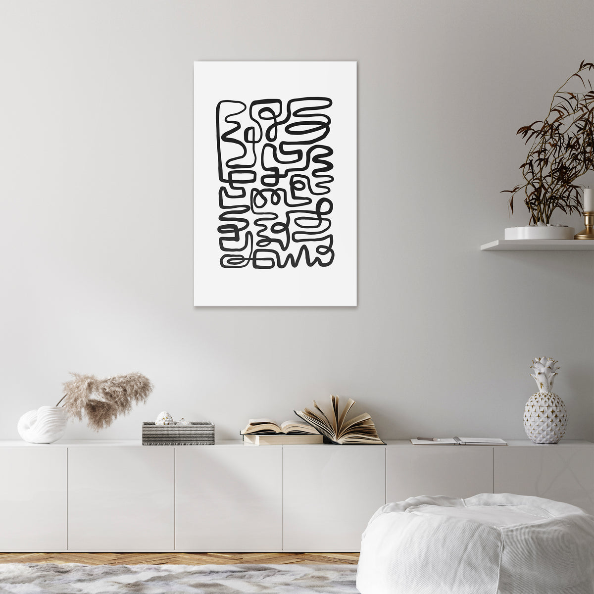 LOST IN THE ECHO Vertical Canvas Print