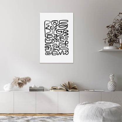 LOST IN THE ECHO Vertical Canvas Print
