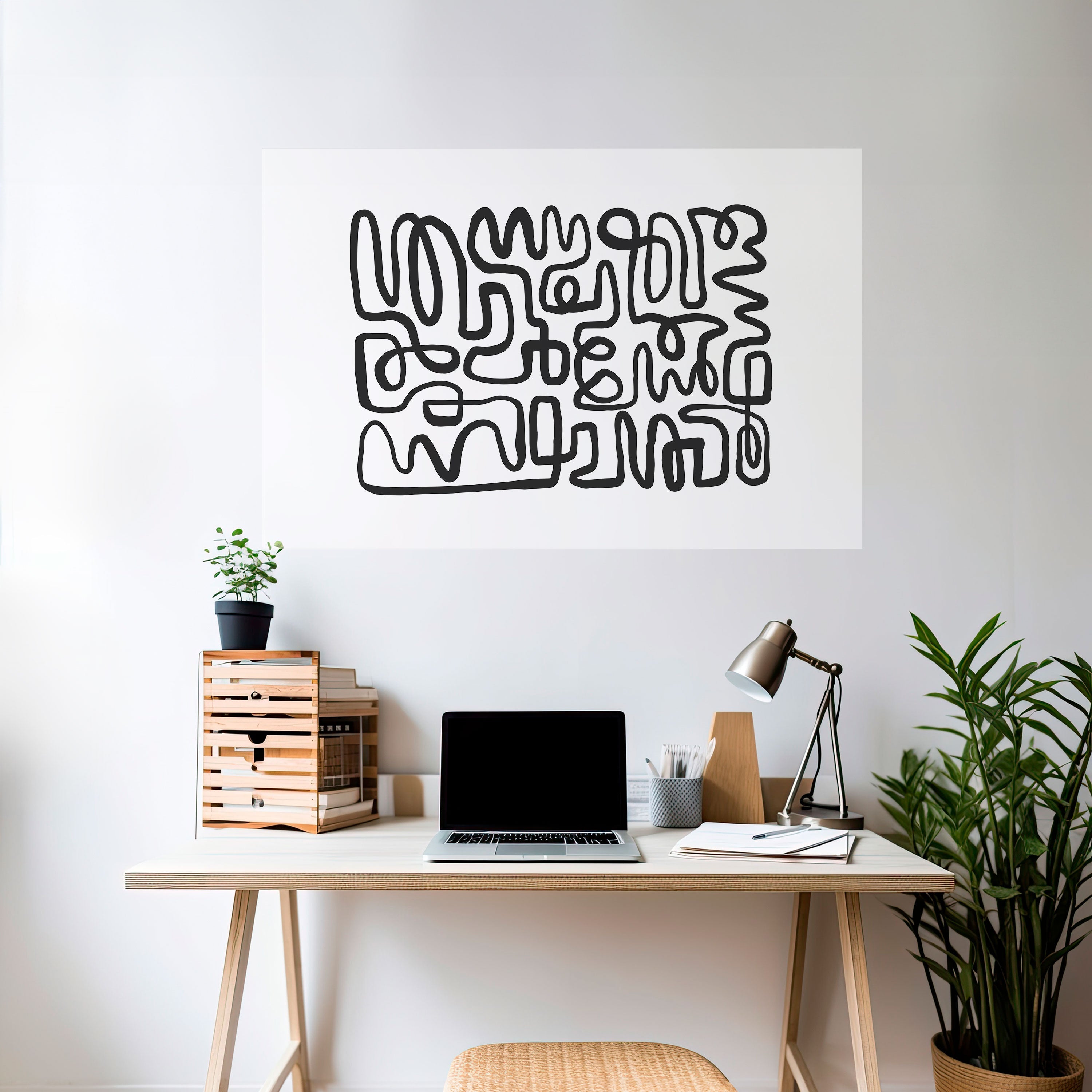 Affiche horizontale autocollante « LOST IN THE ECHO »