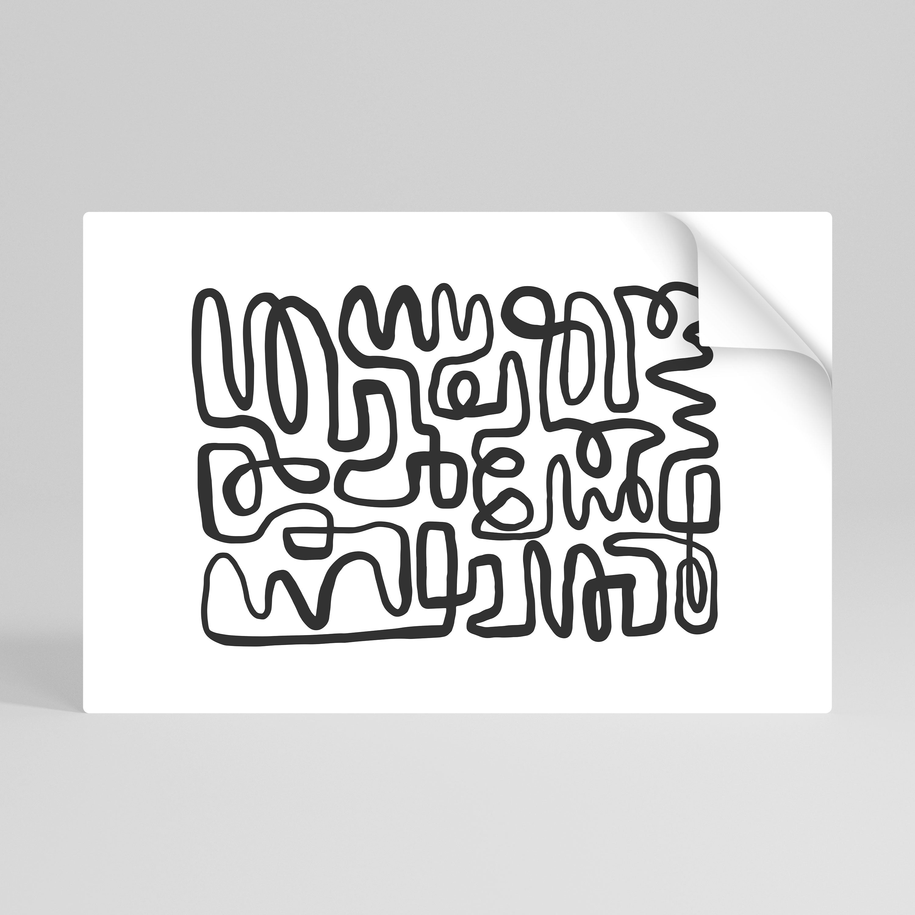 Affiche horizontale autocollante « LOST IN THE ECHO »