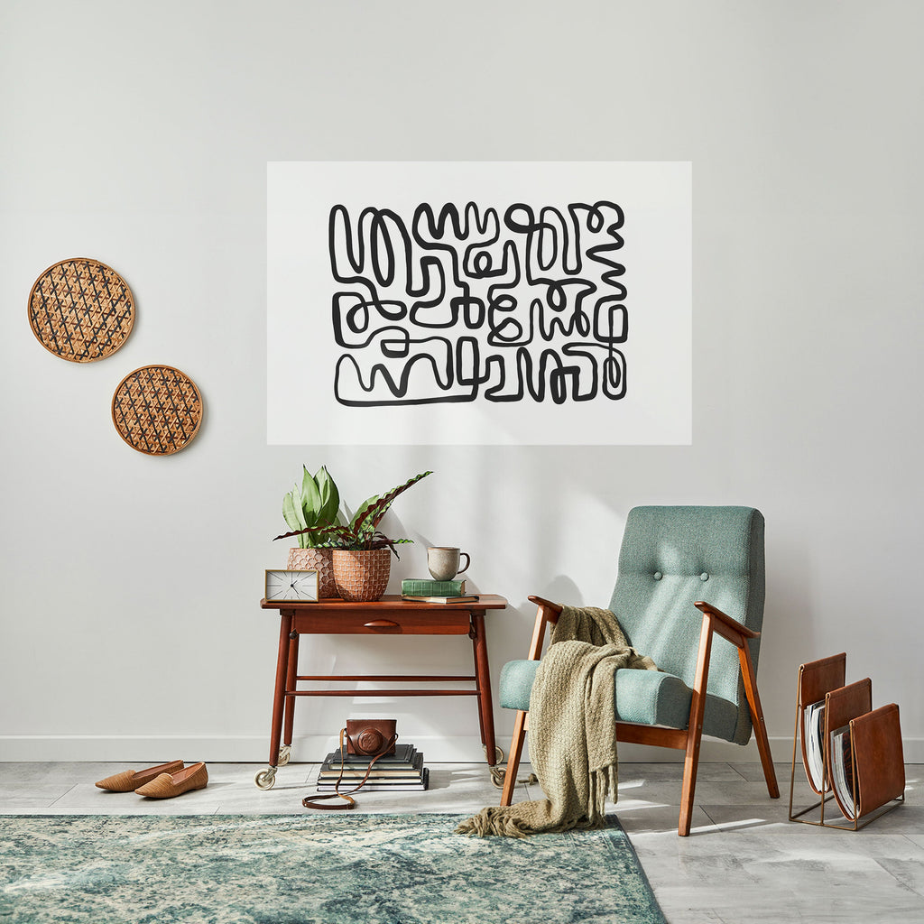 Affiche horizontale autocollante « LOST IN THE ECHO »