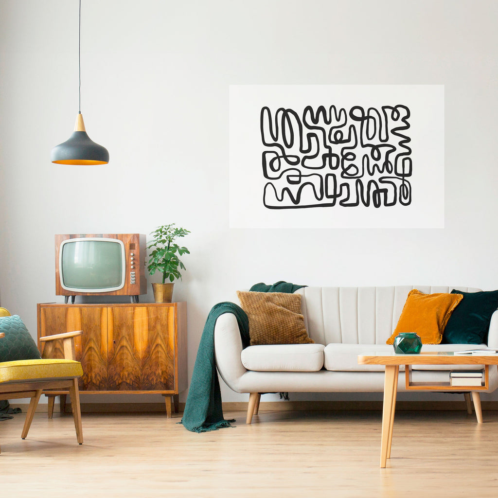 Affiche horizontale autocollante « LOST IN THE ECHO »