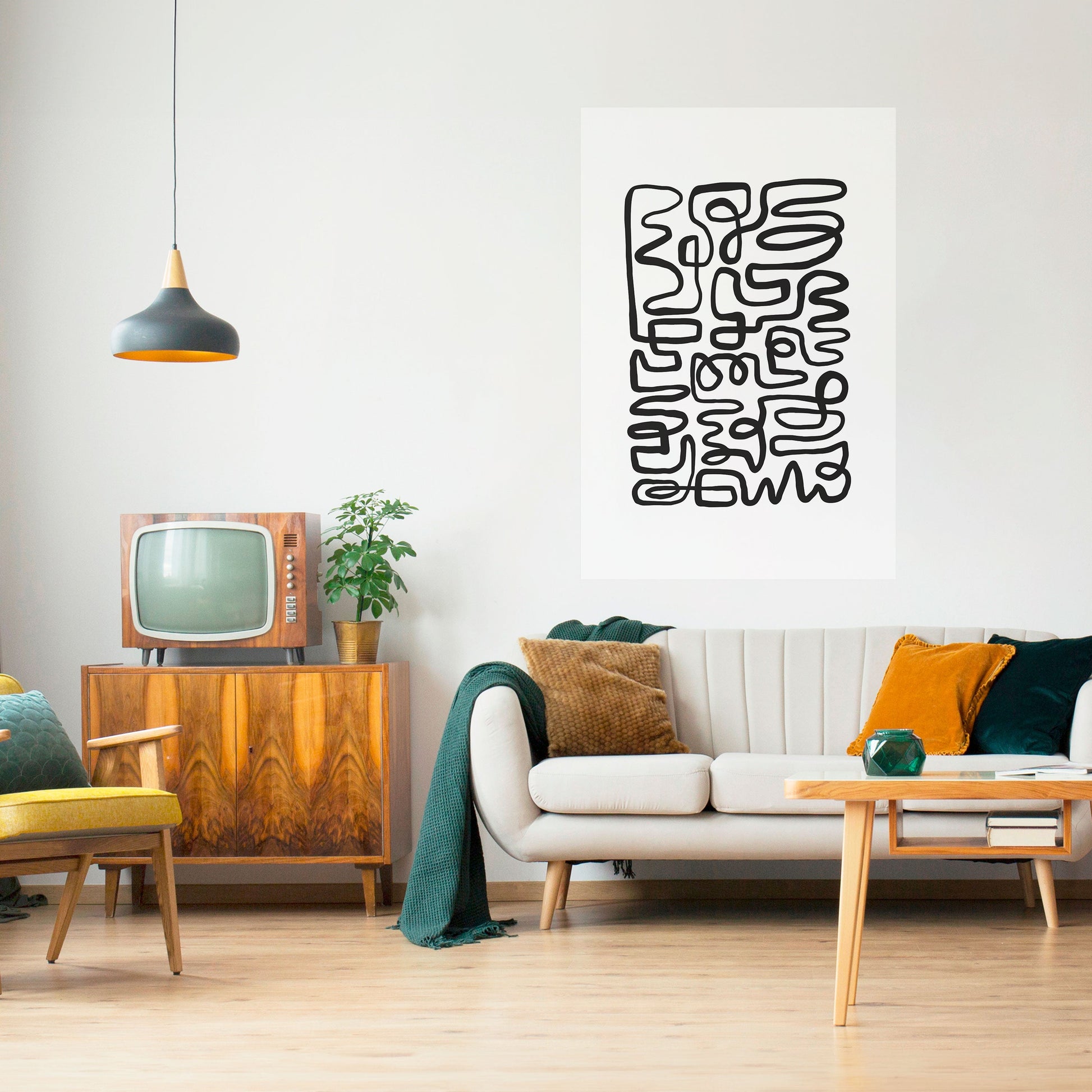 Affiche verticale autocollante « LOST IN THE ECHO »