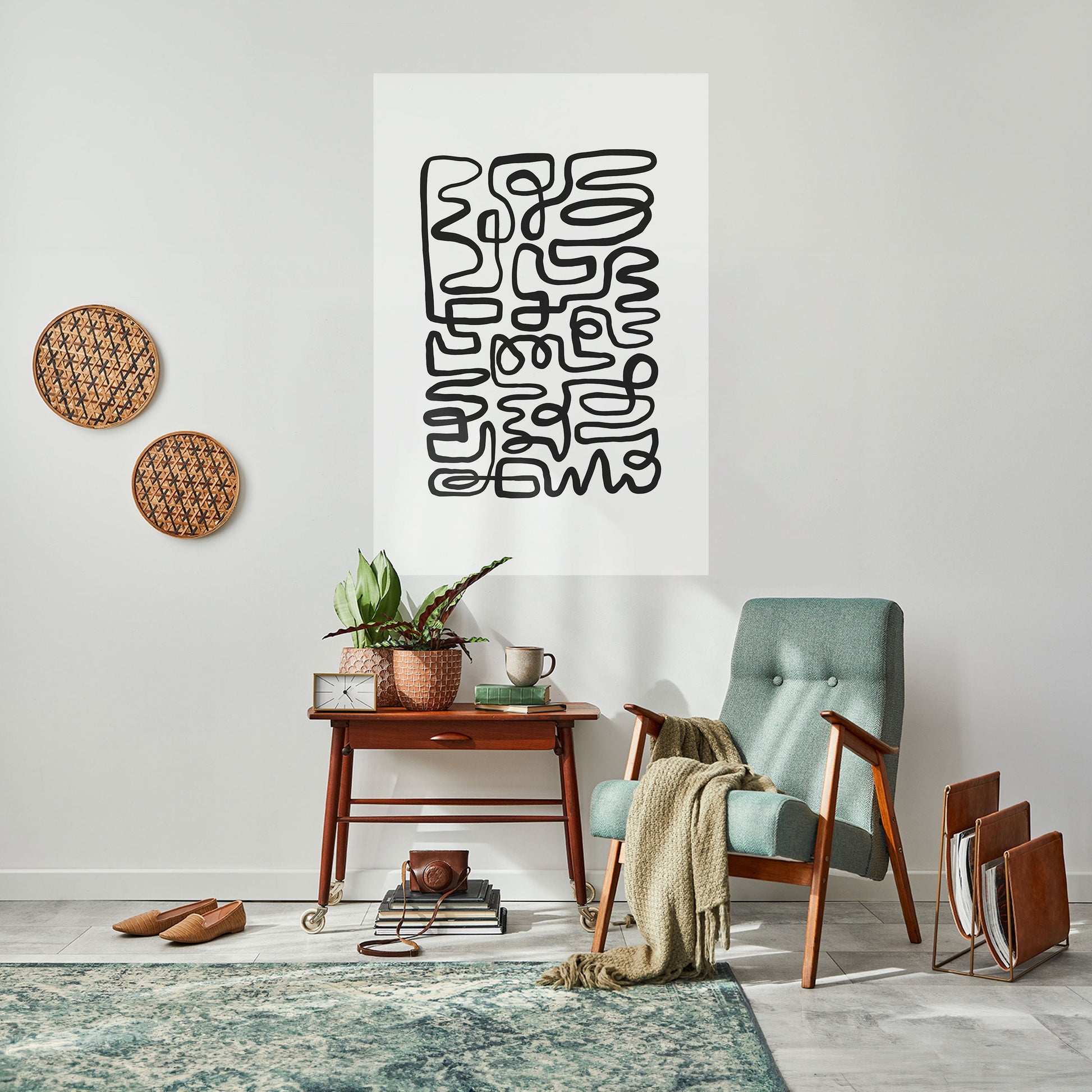 Affiche verticale autocollante « LOST IN THE ECHO »