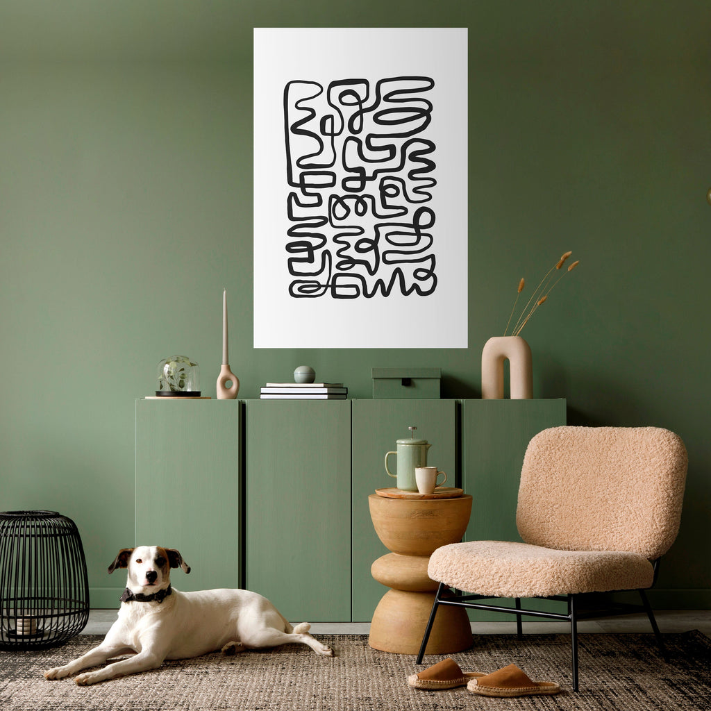 Affiche verticale autocollante « LOST IN THE ECHO »