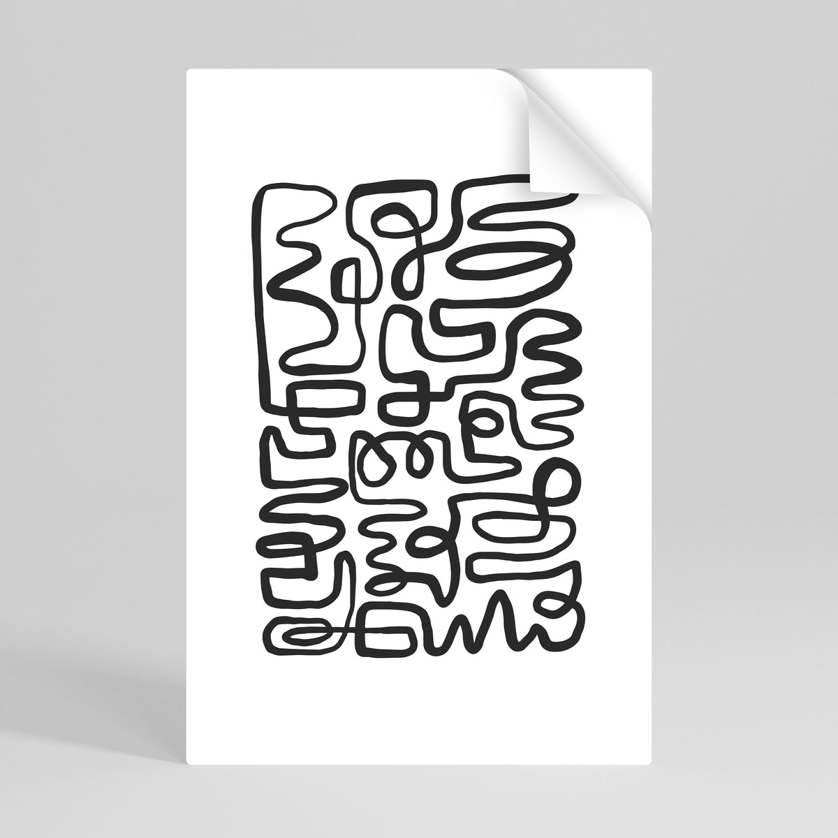 Affiche verticale autocollante « LOST IN THE ECHO »