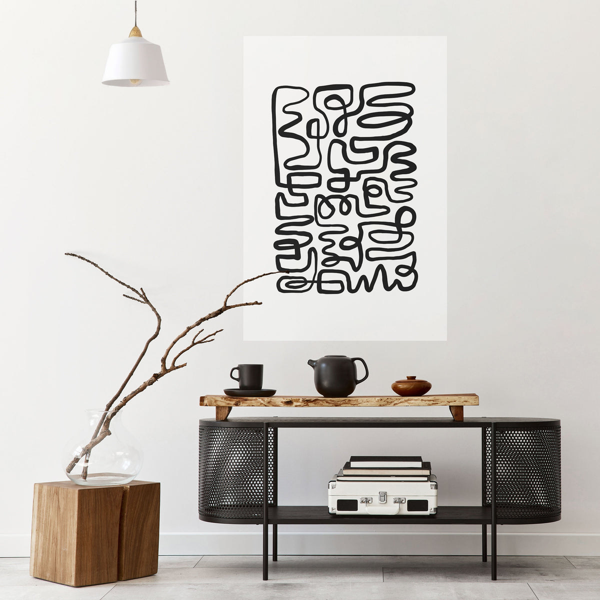 Affiche verticale autocollante « LOST IN THE ECHO »