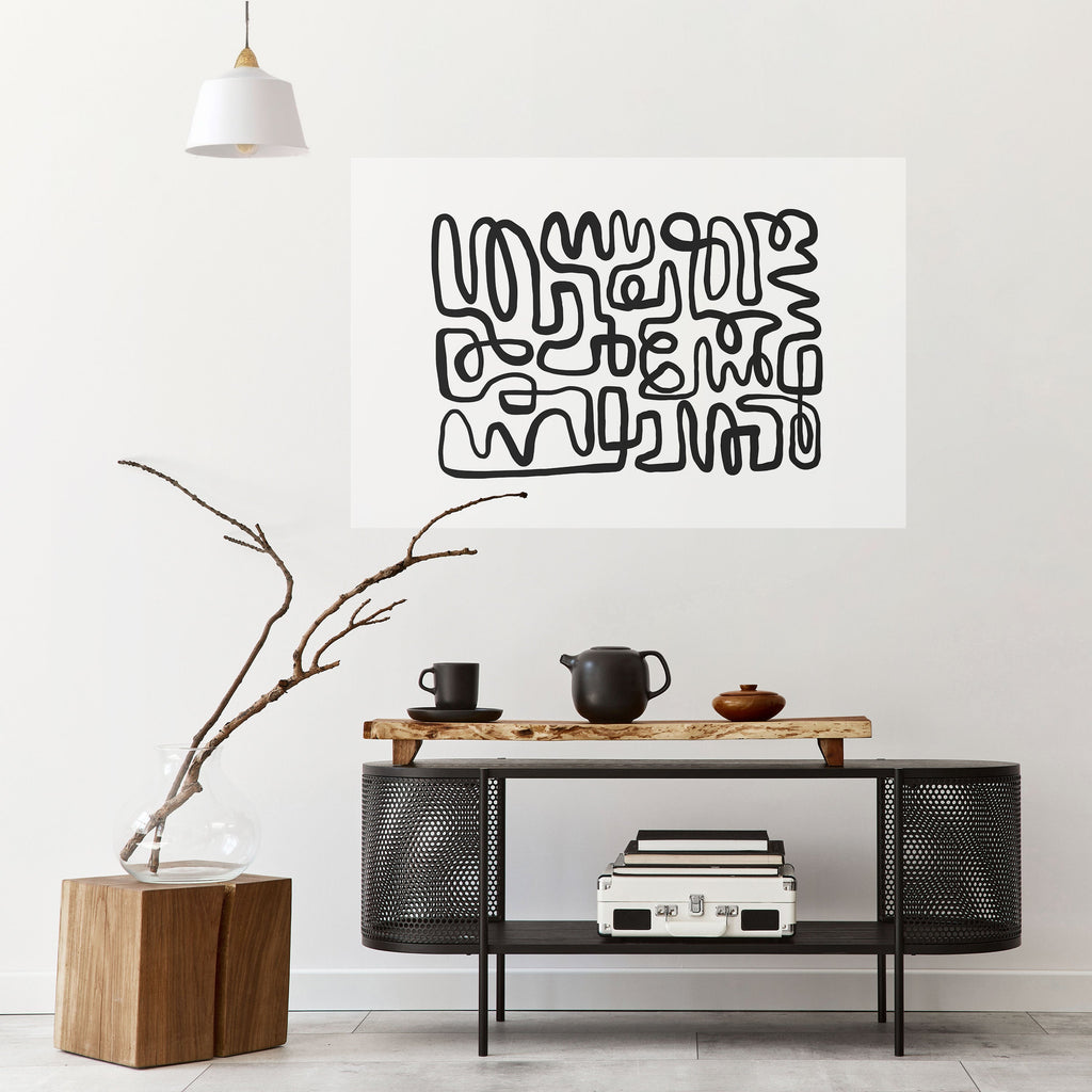 Affiche horizontale autocollante « LOST IN THE ECHO »