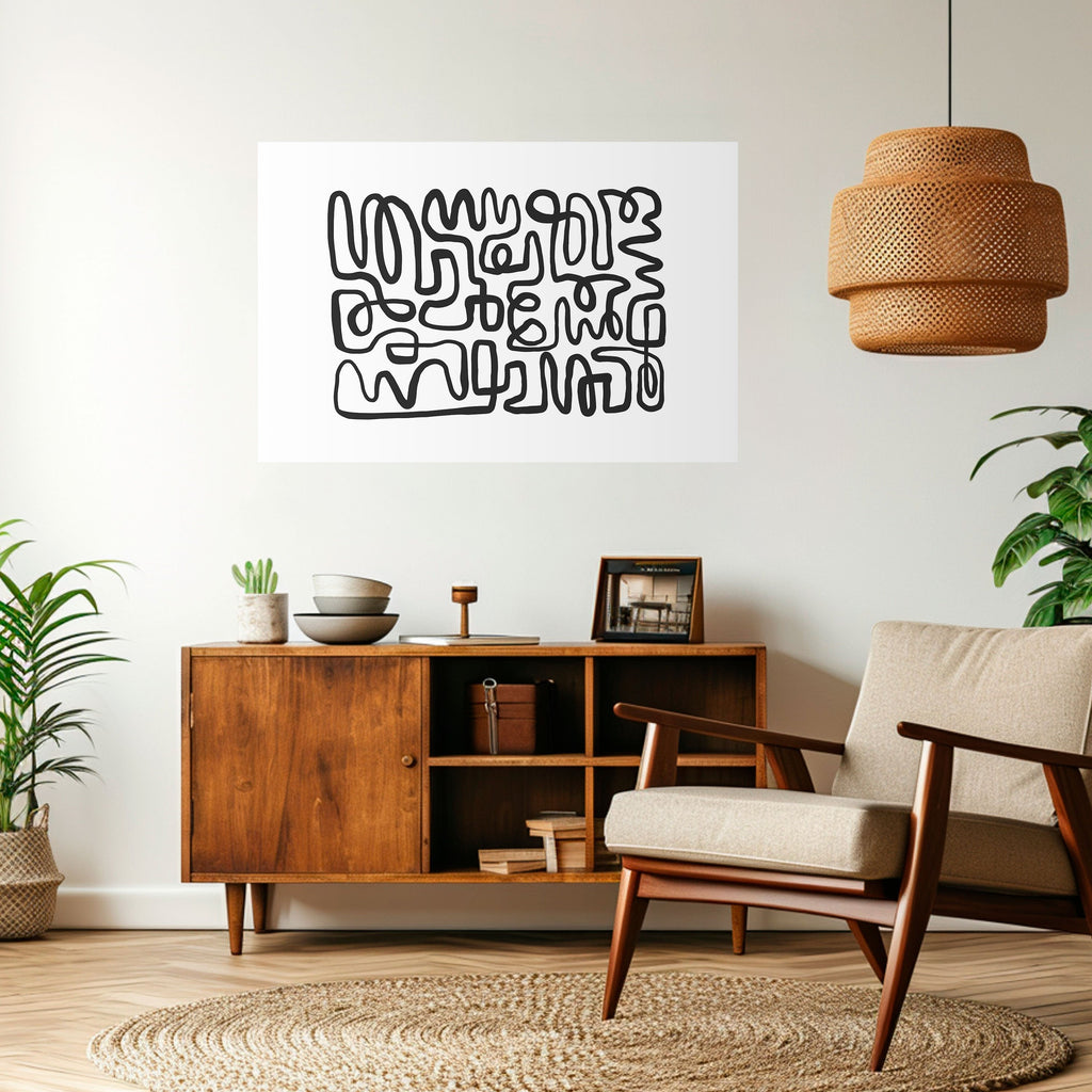 Affiche horizontale autocollante « LOST IN THE ECHO »