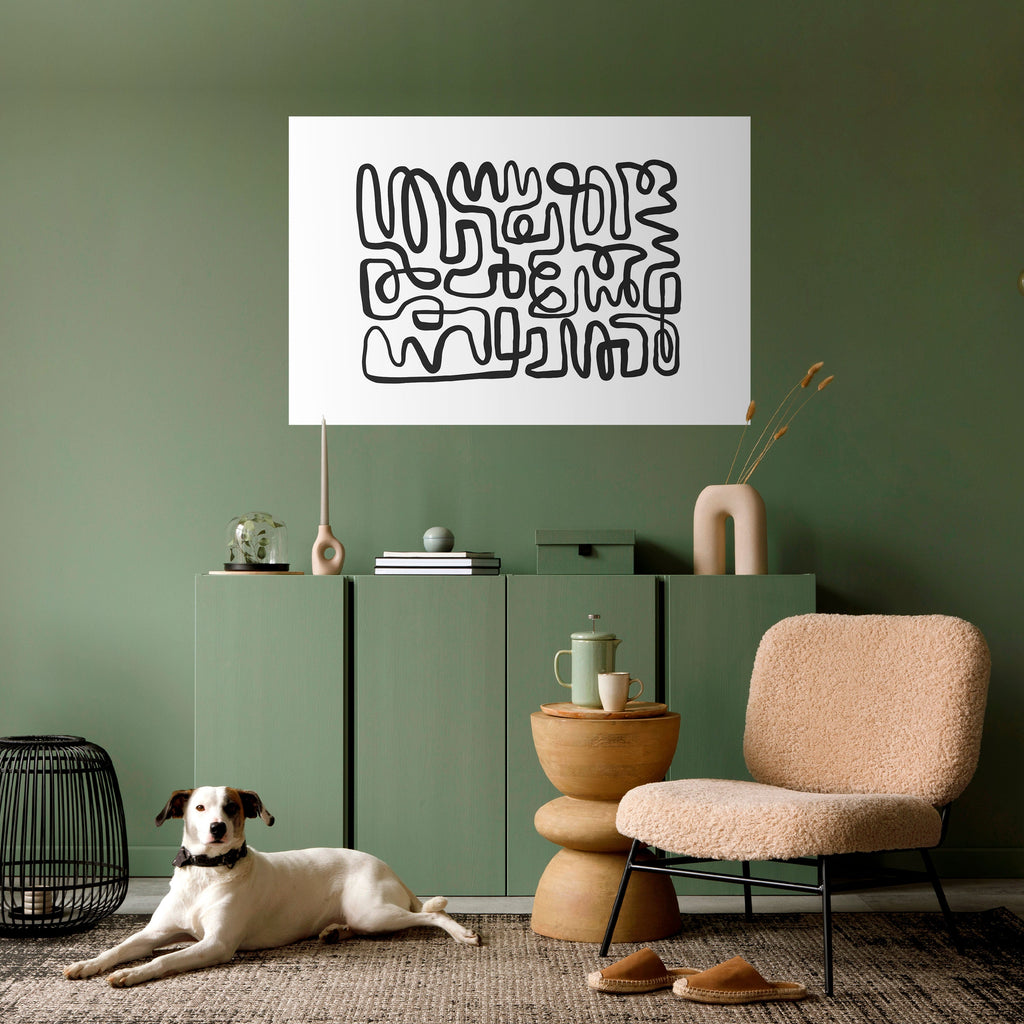 Affiche horizontale autocollante « LOST IN THE ECHO »