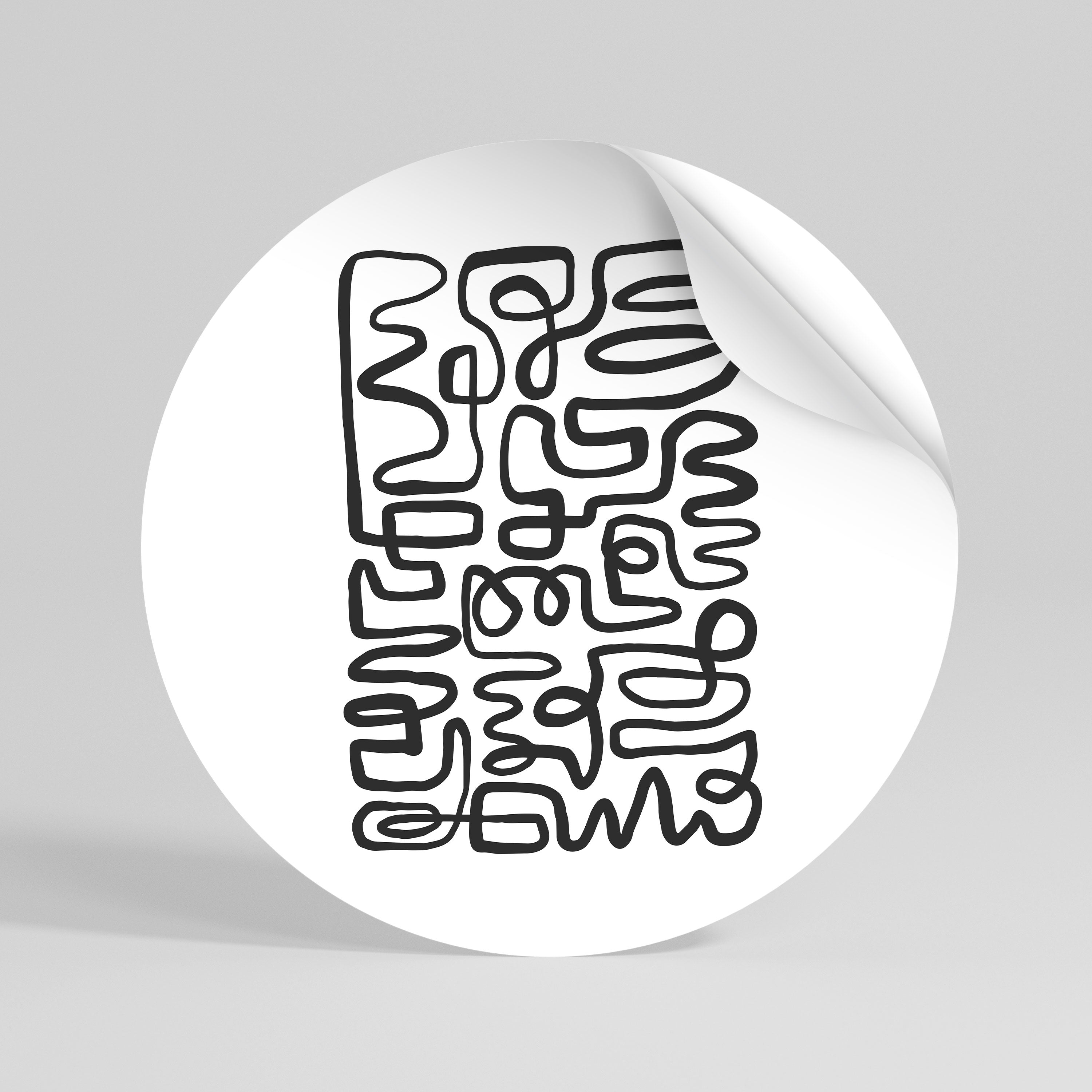 LOST IN THE ECHO Peel and Stick Round Sticker