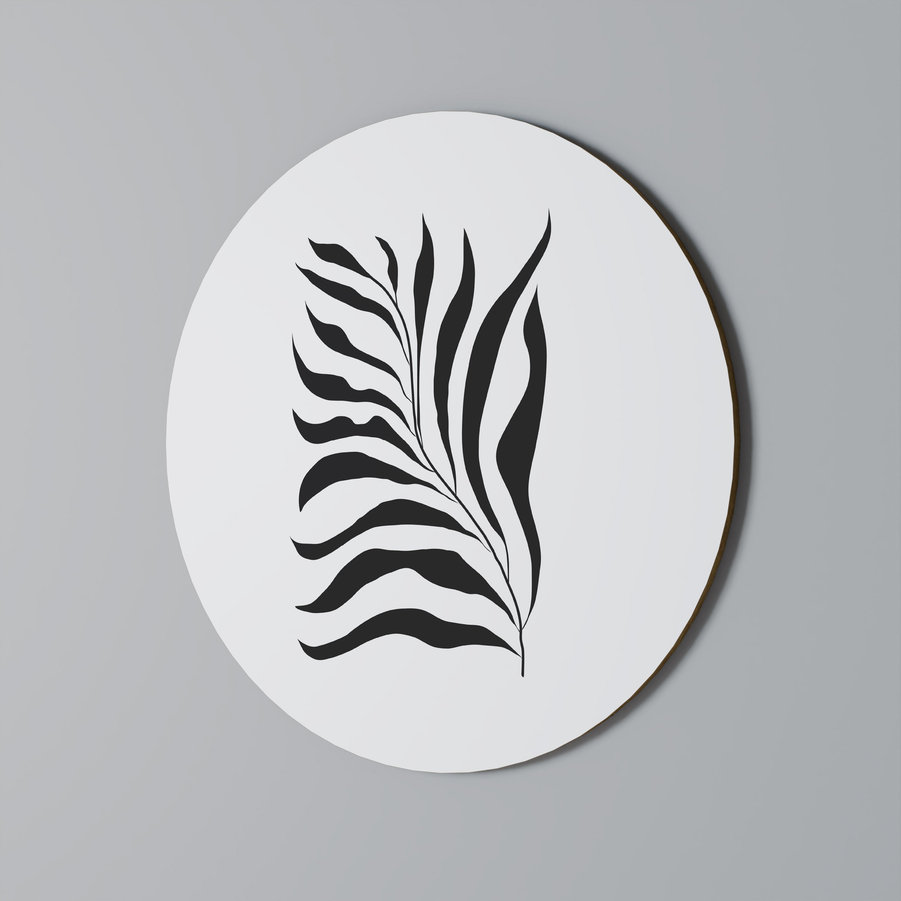 Décoration murale ronde SHADOW PLANT