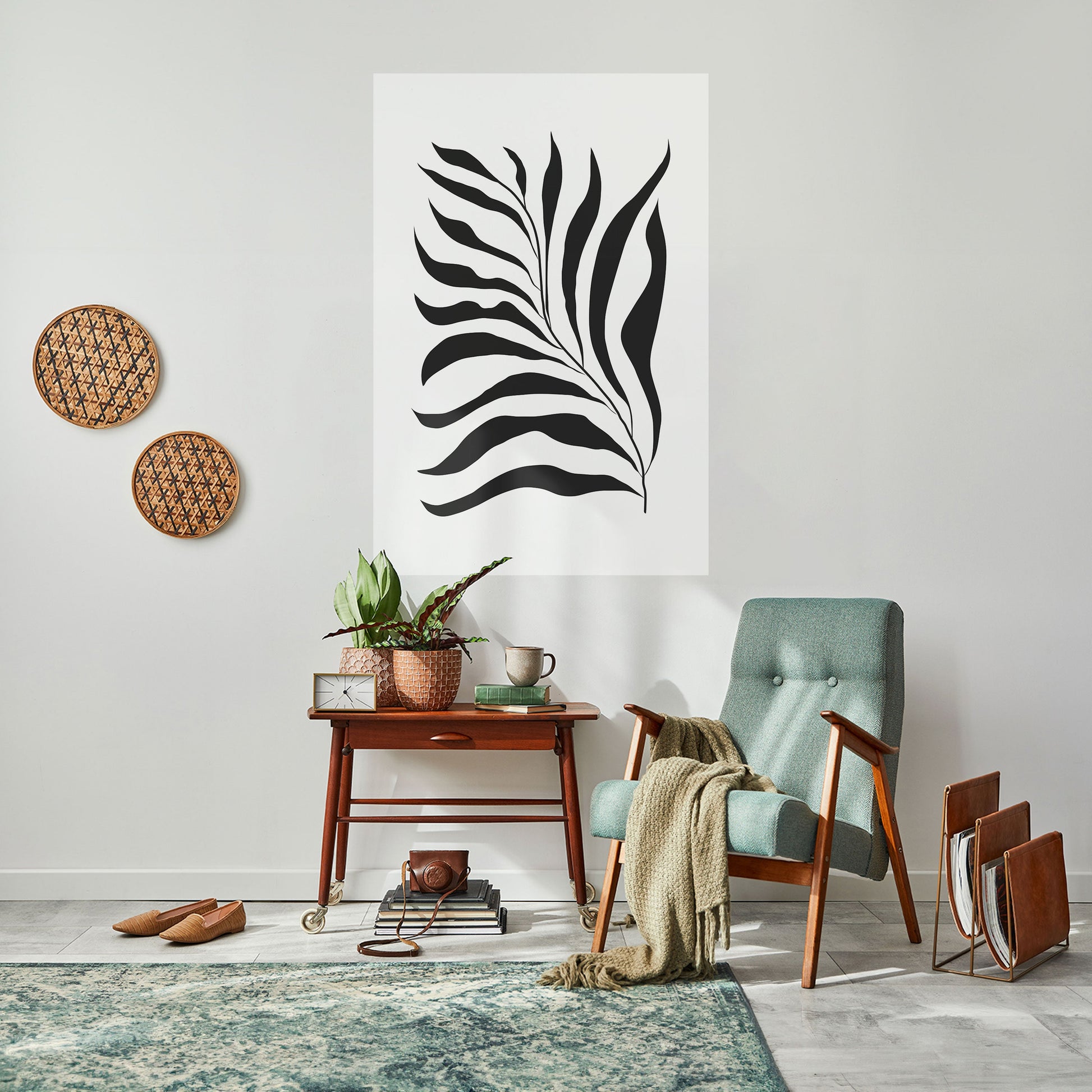 Affiche verticale autocollante « SHADOW PLANT »