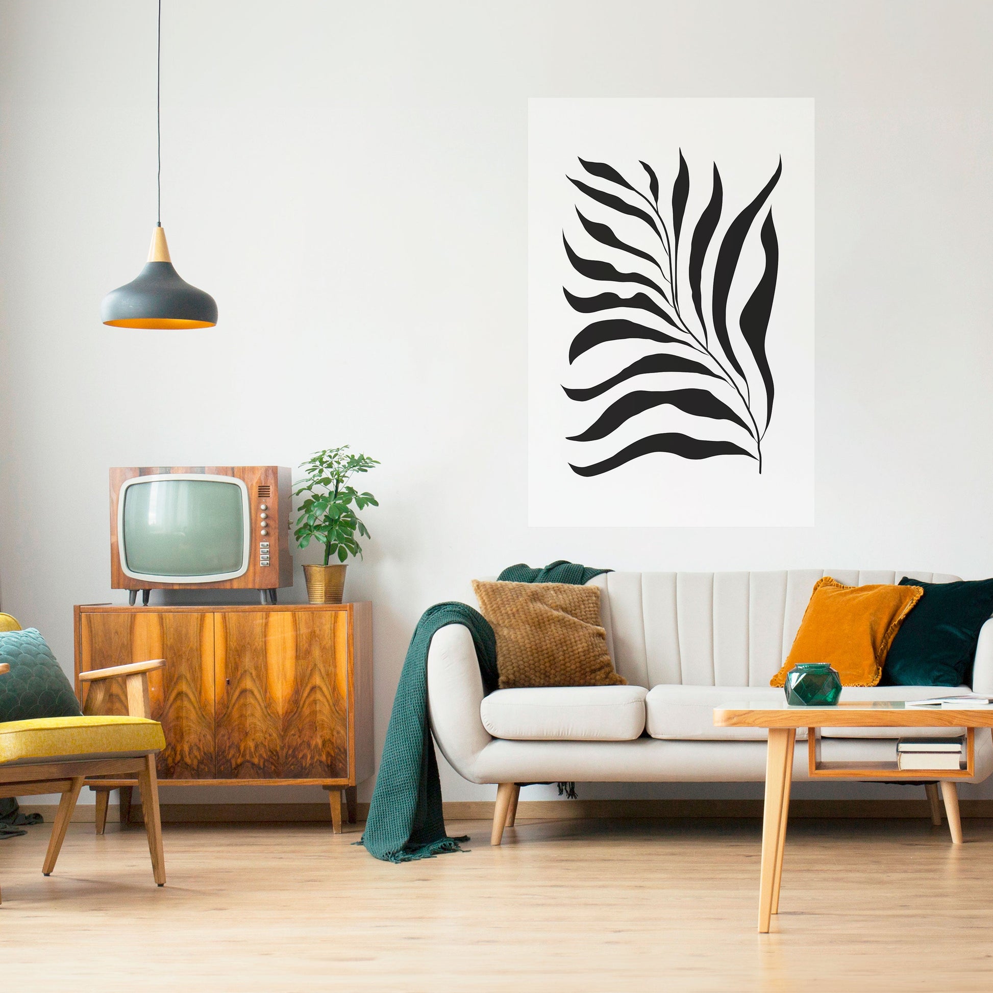 Affiche verticale autocollante « SHADOW PLANT »