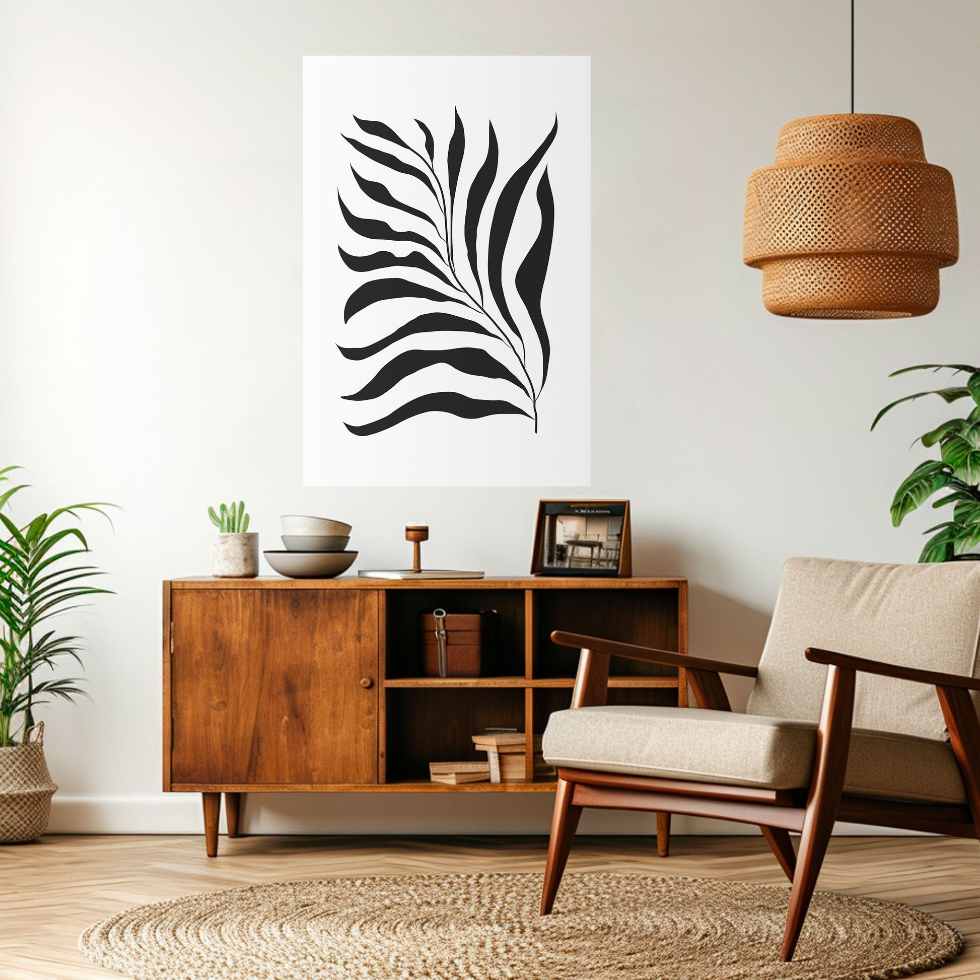 Affiche verticale autocollante « SHADOW PLANT »